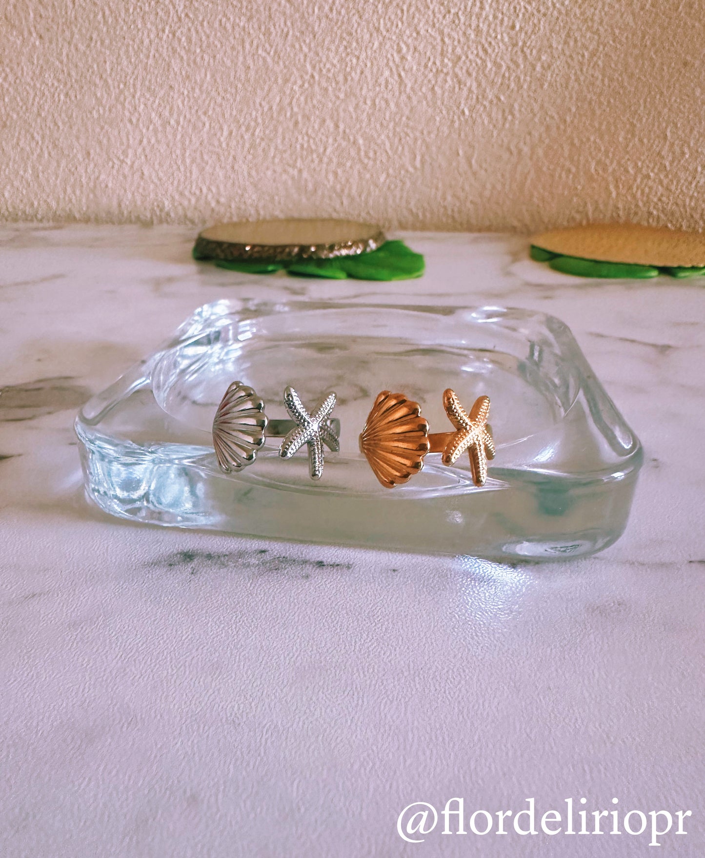 Starfish shell ring 🐚