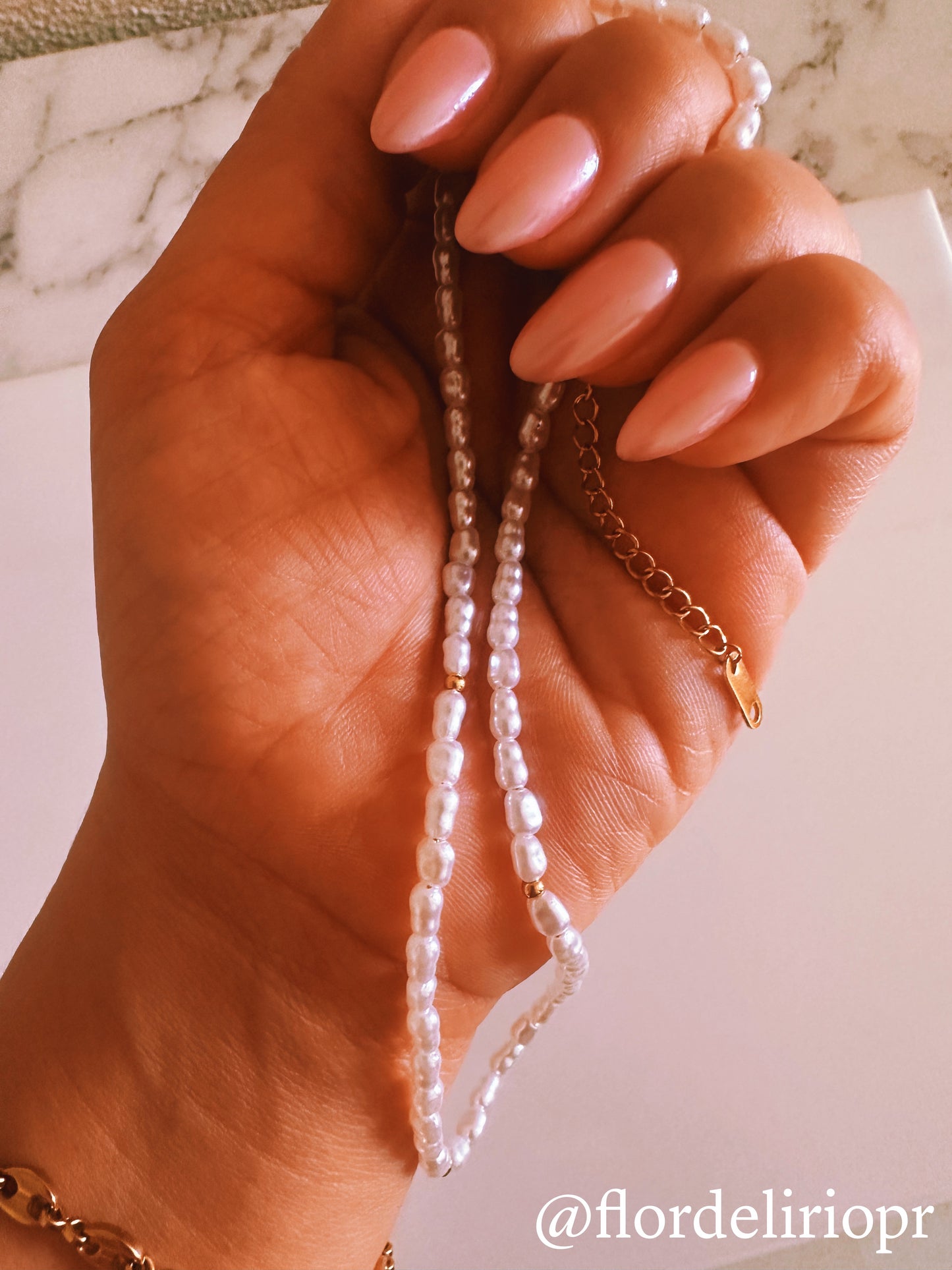 Freshwater pearls choker