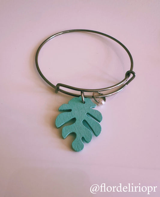 Monstera summer bangle