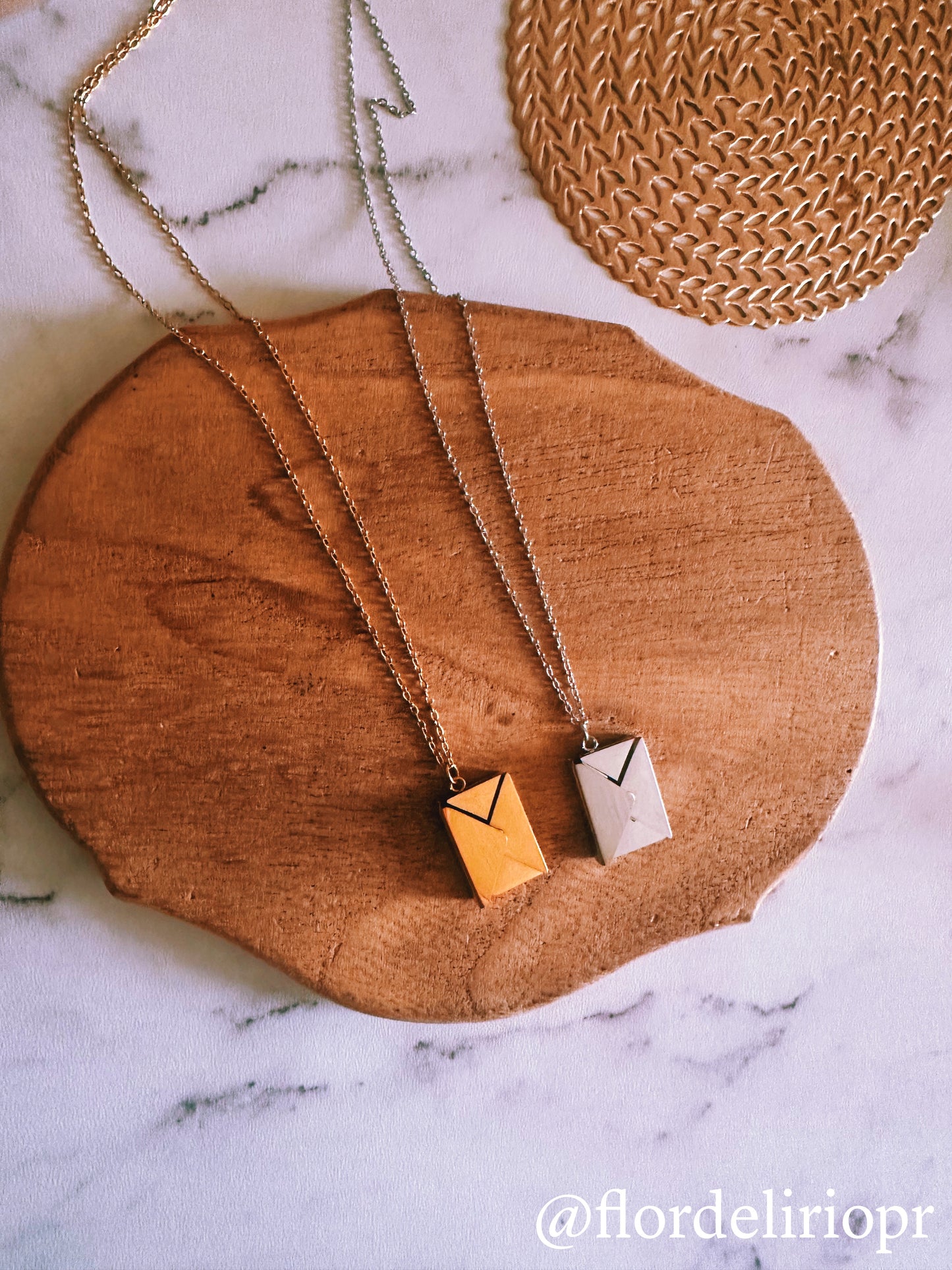 Love letter envelope necklace