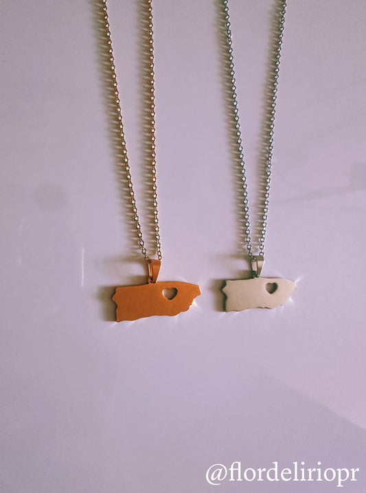 Puerto Rico love necklace