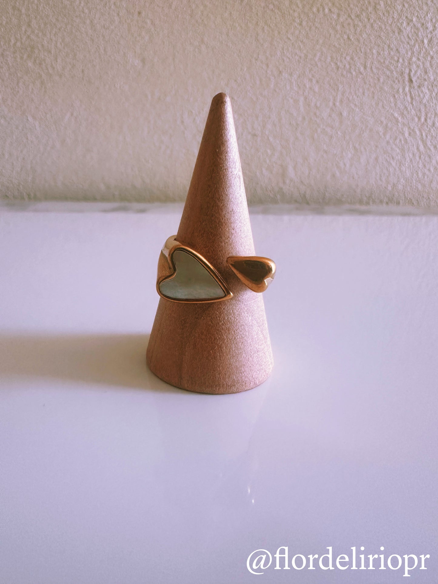 Double heart ring