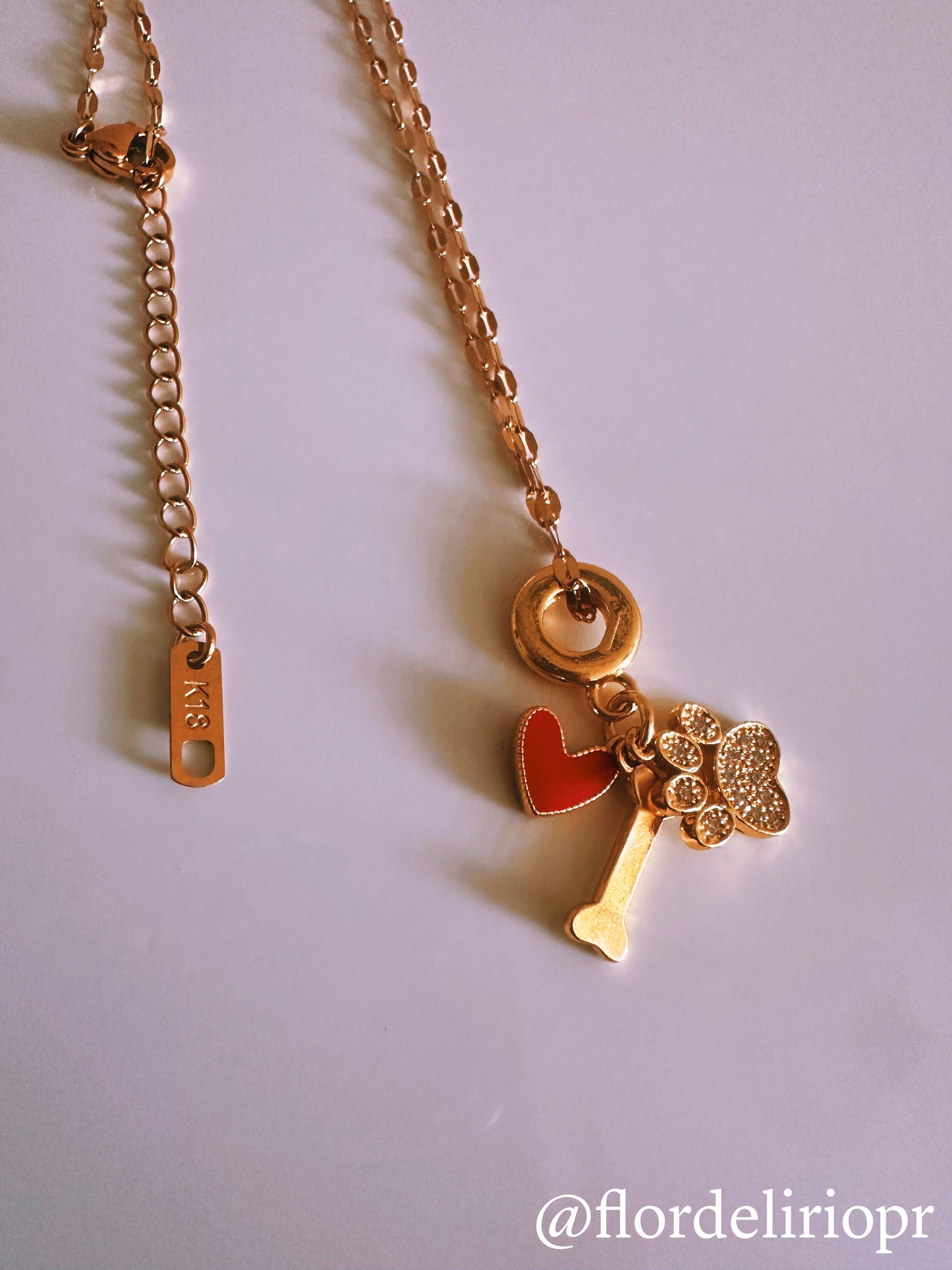 Dog love necklace