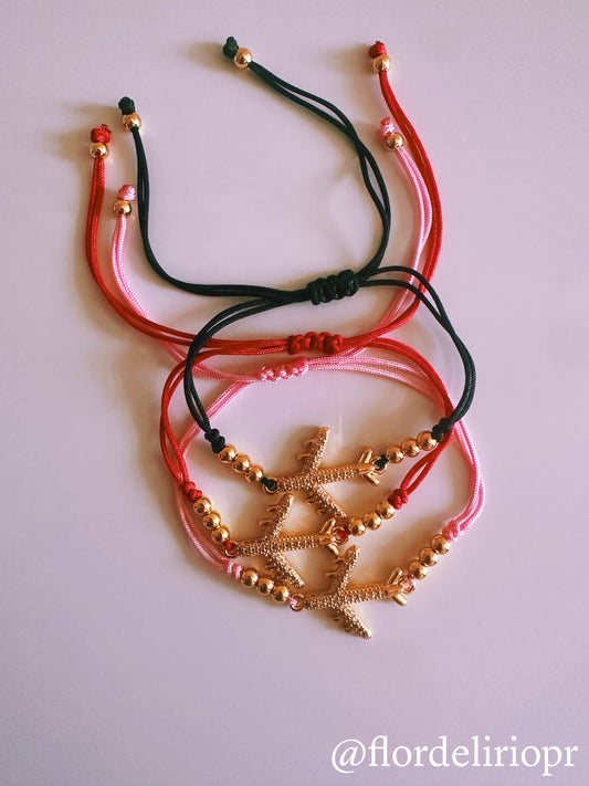 Travel lover macrame bracelet