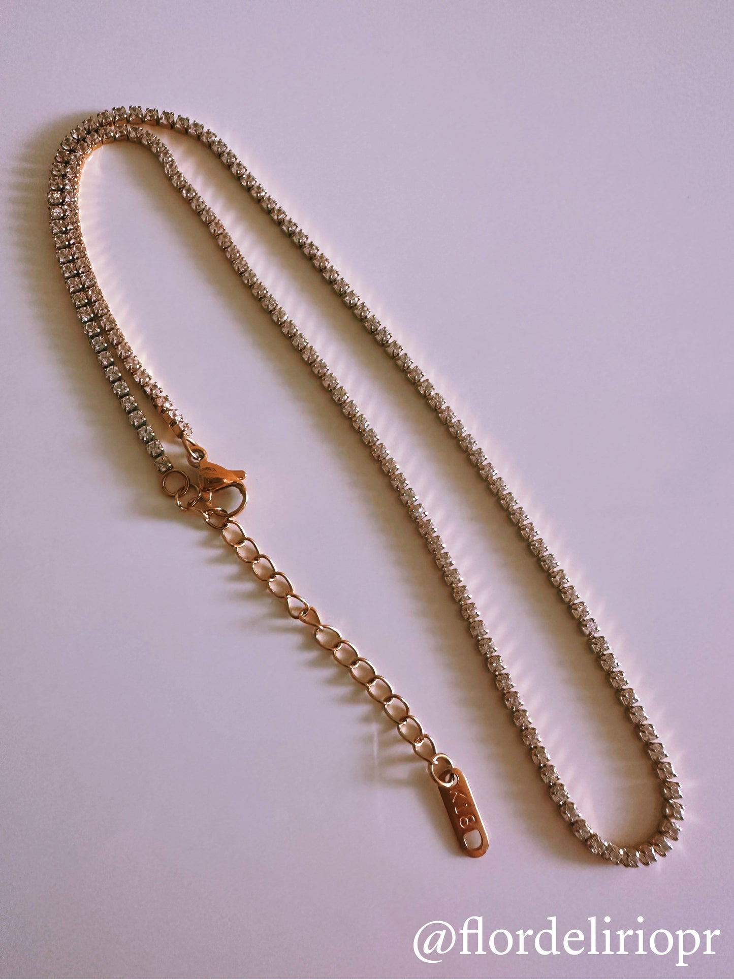 Tennis rhinestone chain