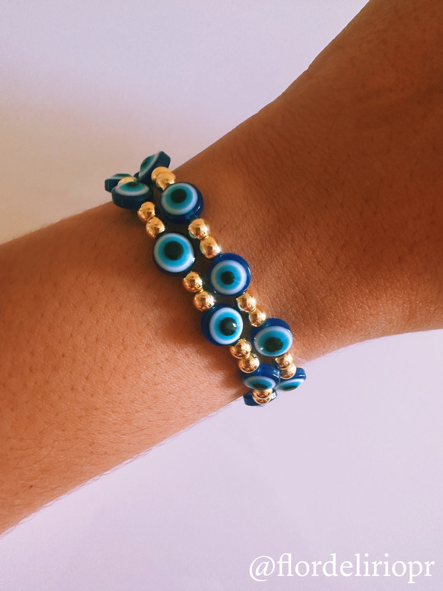 Royal blue evil eye bracelet