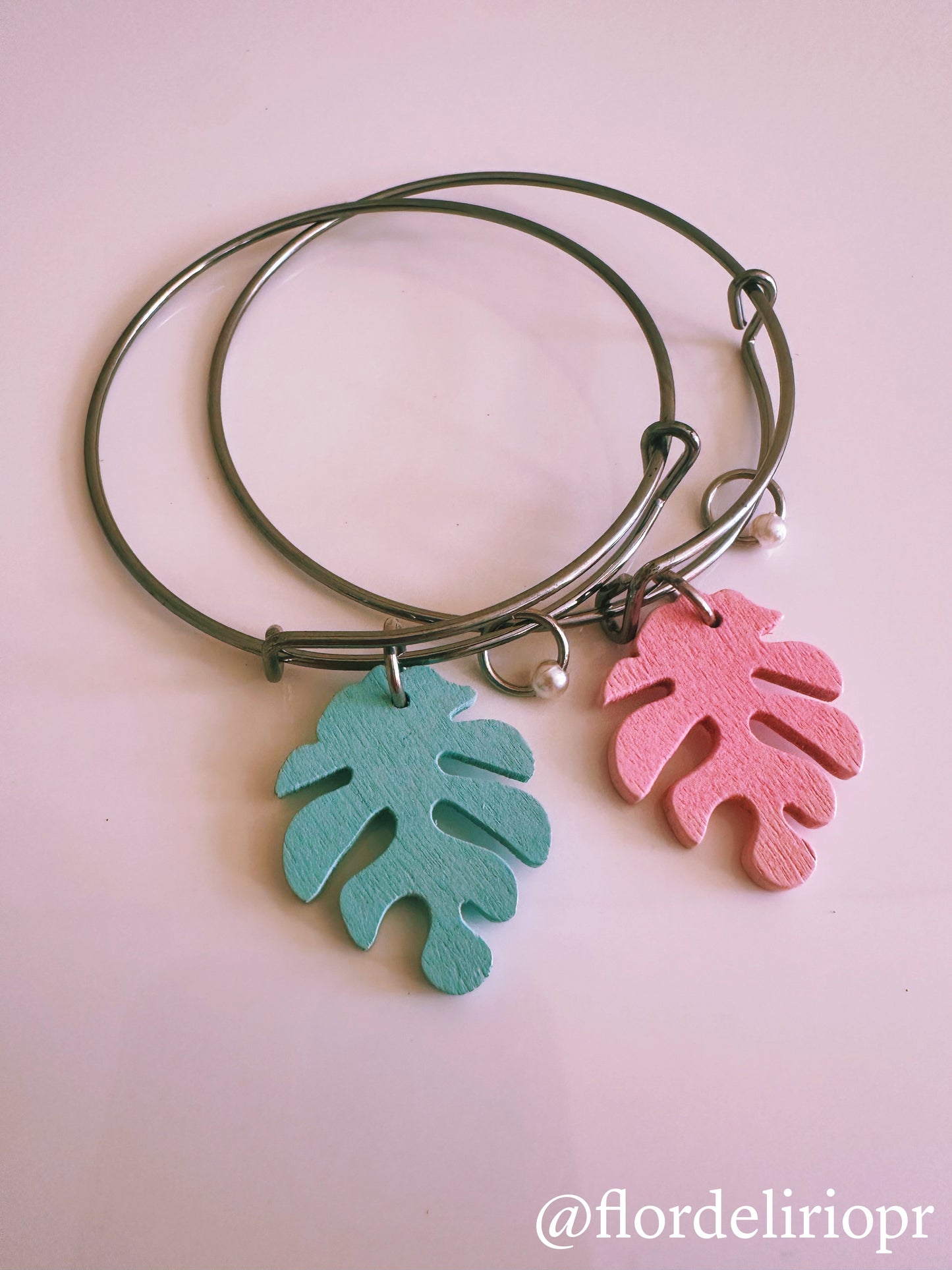 Monstera summer bangle