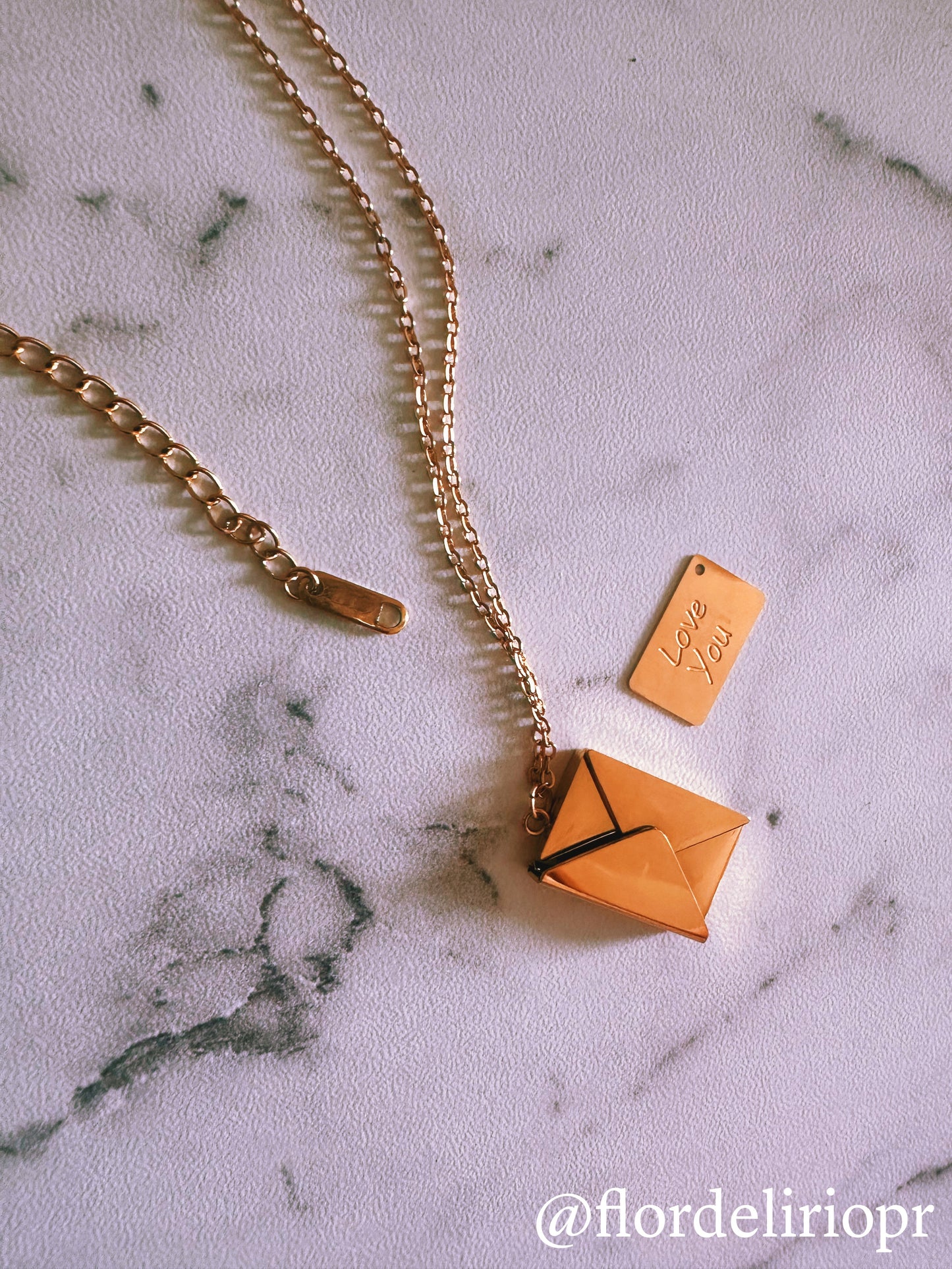 Love letter envelope necklace