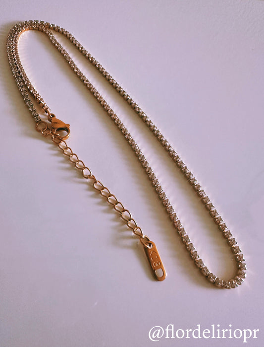 Tennis rhinestone chain