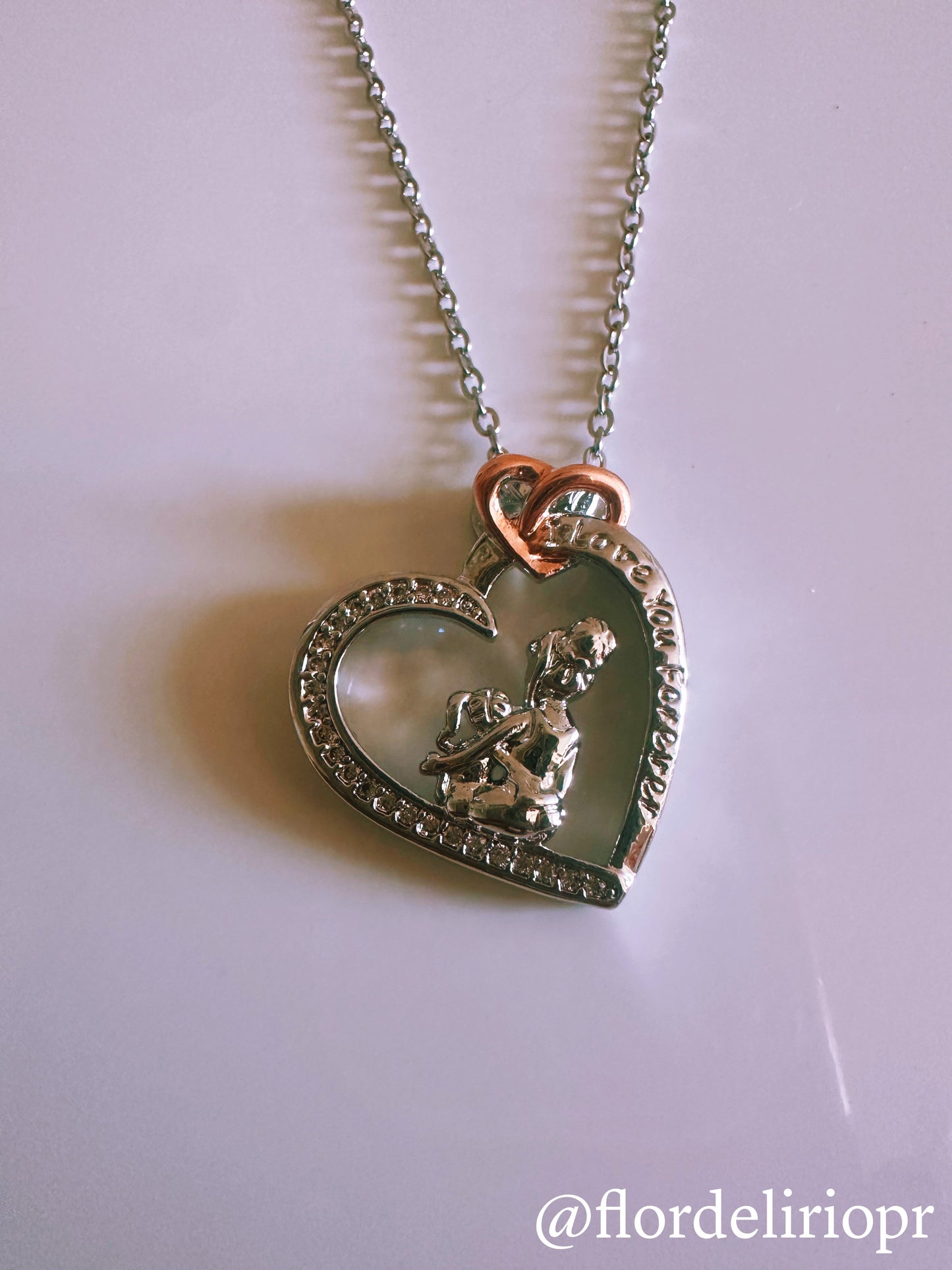 I love you forever mom necklace