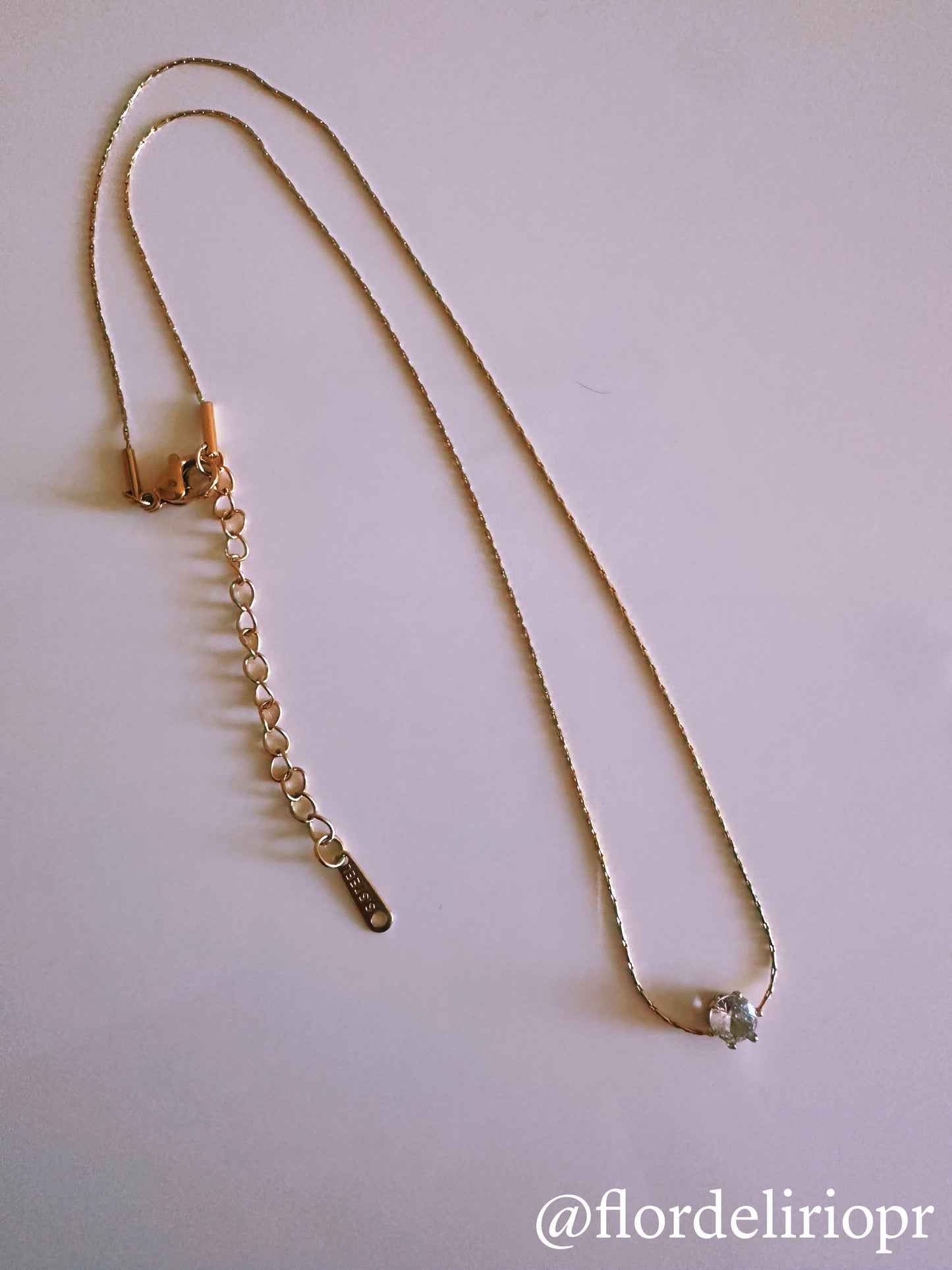 Delicate zircon necklace