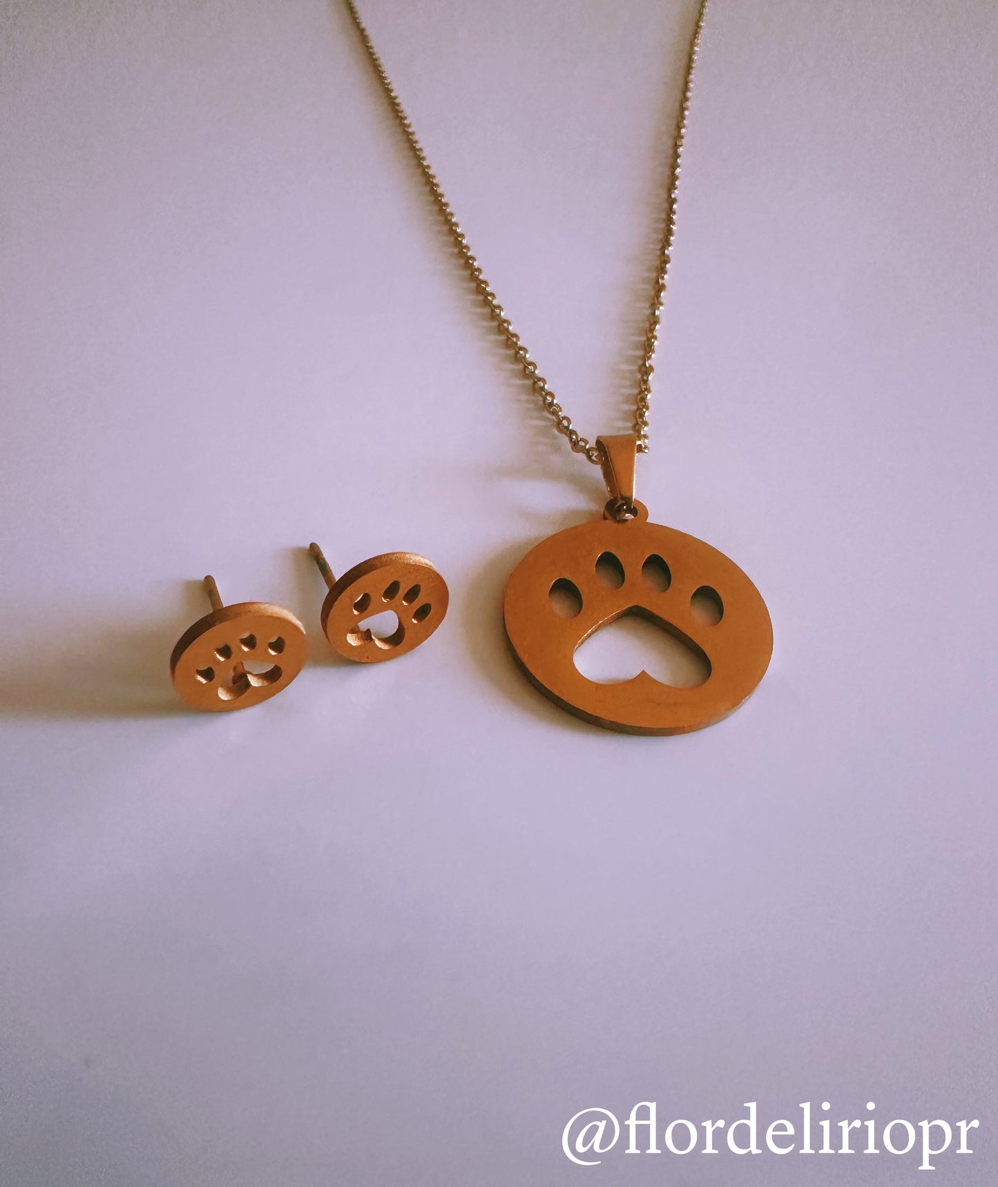 Paw print set