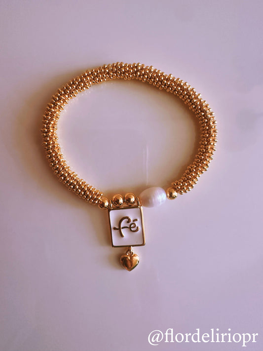 Fe love gold bracelet