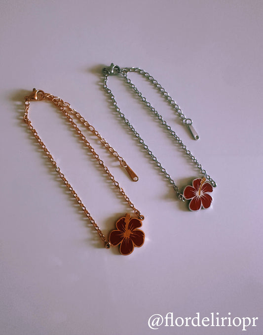 Red Flor de Maga bracelet