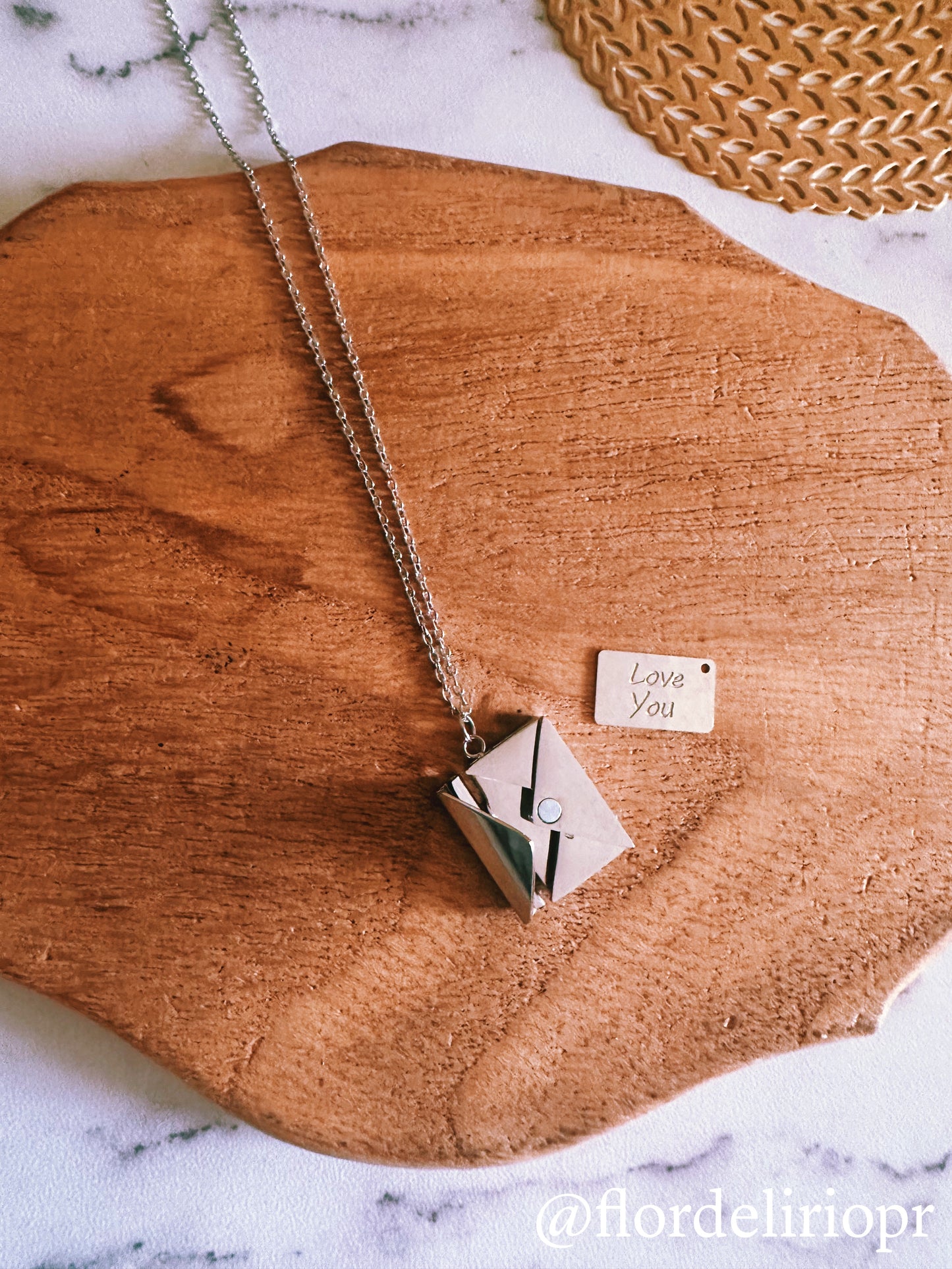 Love letter envelope necklace