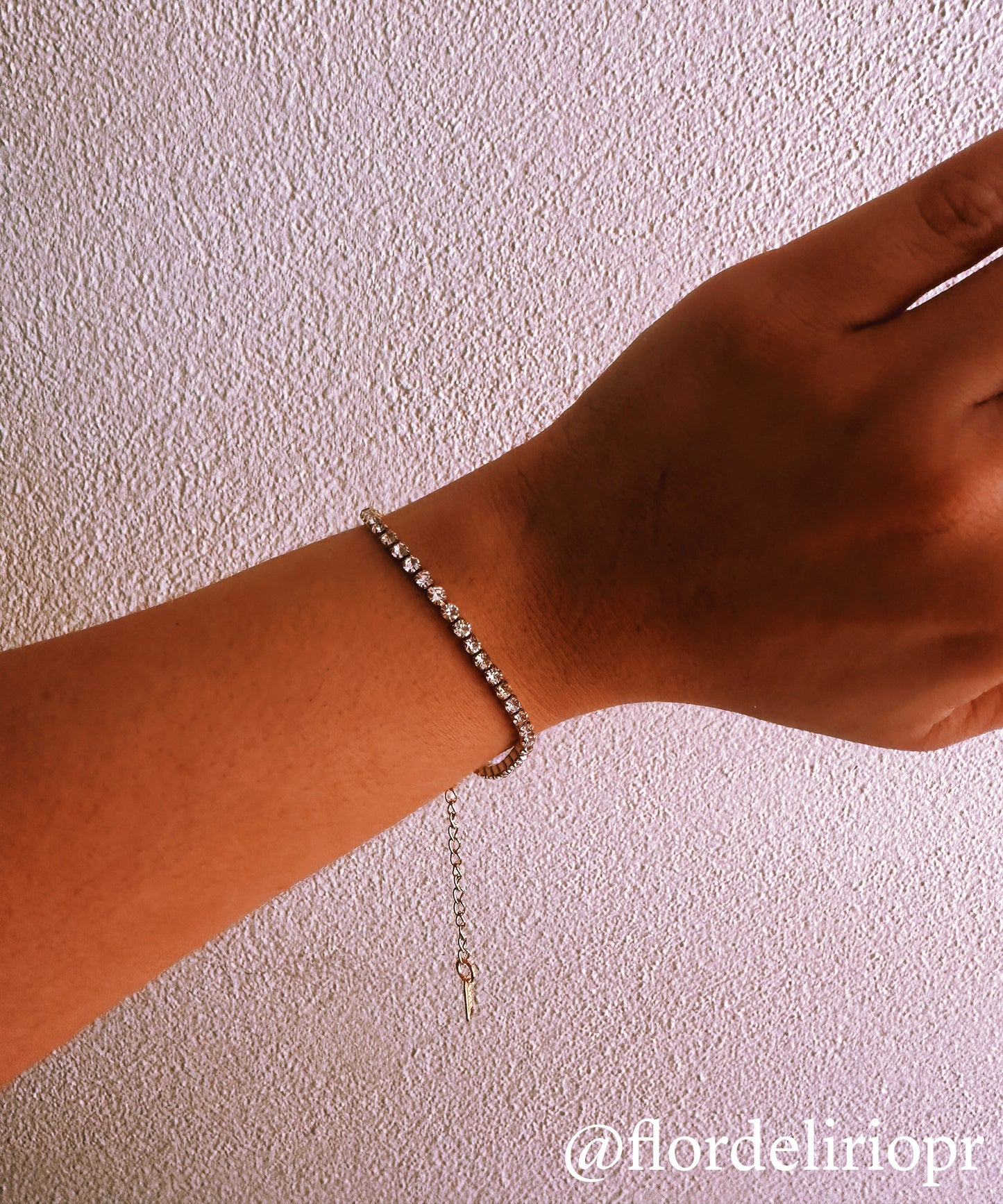 Tennis gold bracelet
