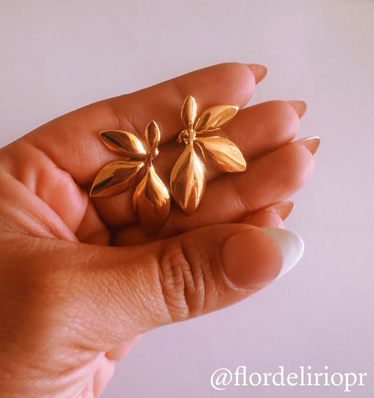 Leaf petals earrings