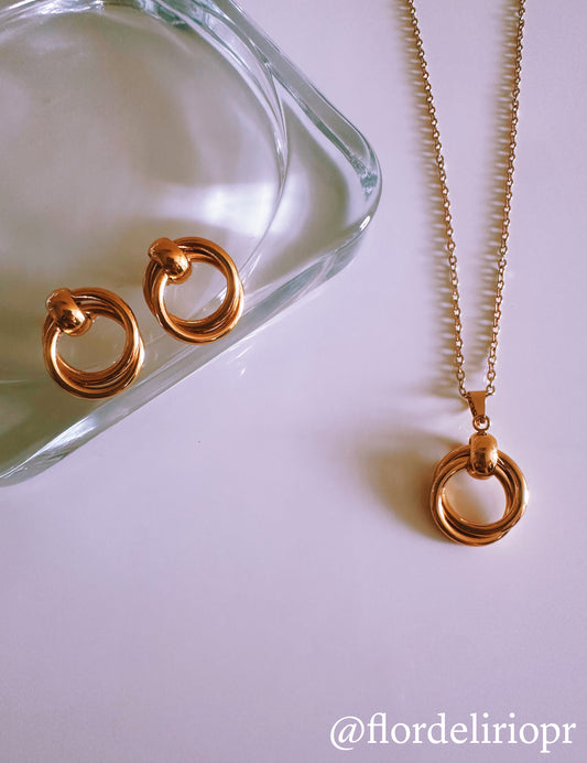 Elegant double circles set