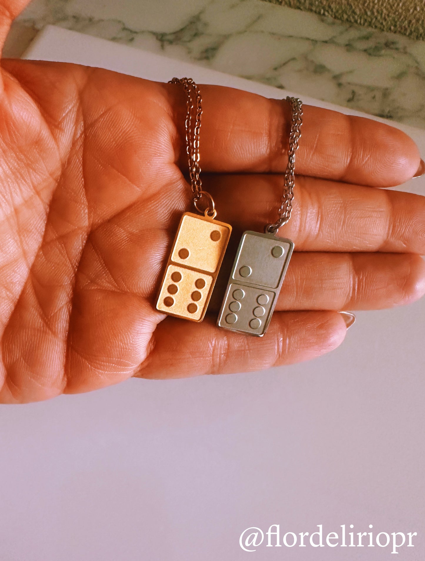 Domino necklace