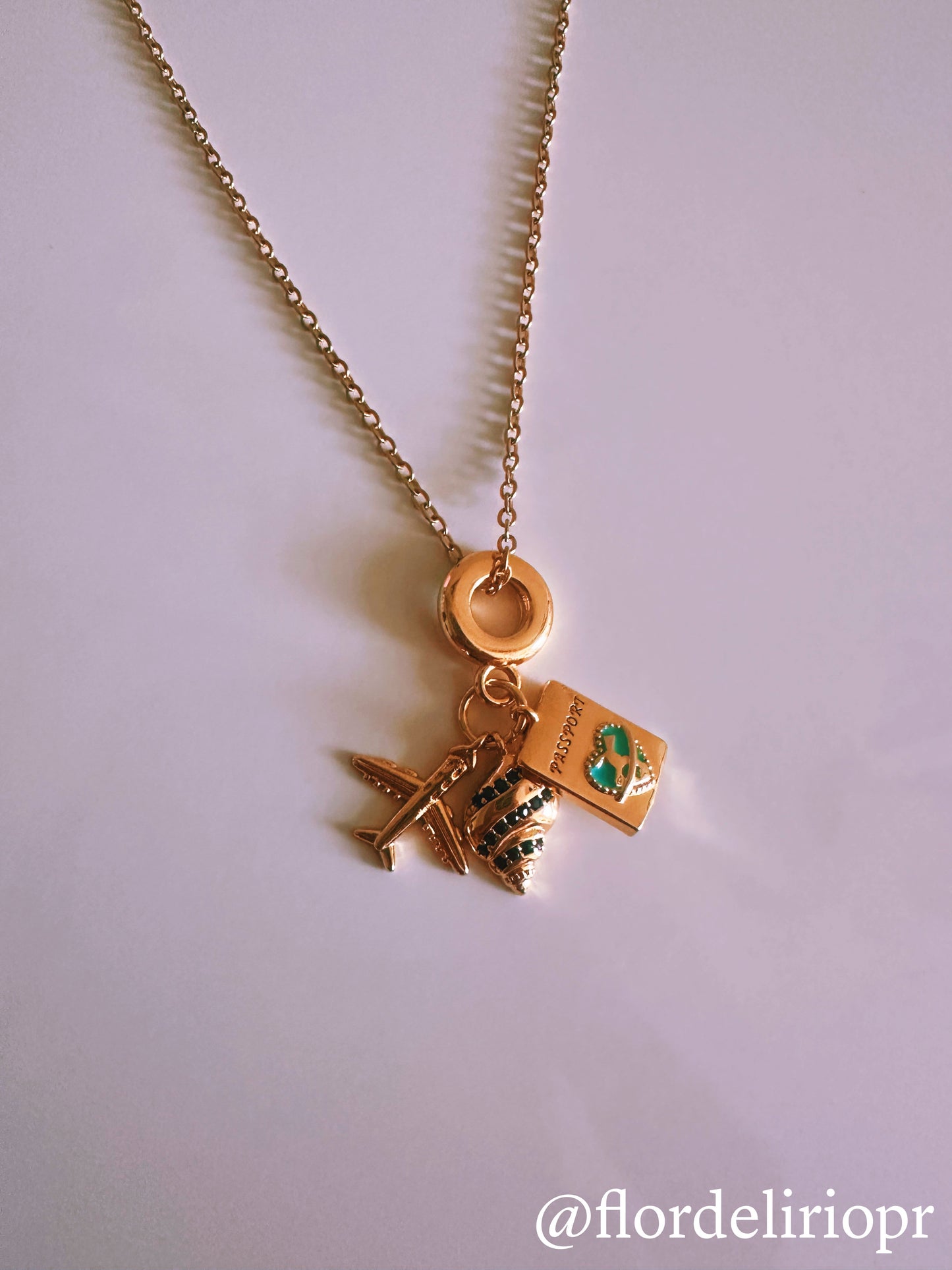Beach and travel lover necklace