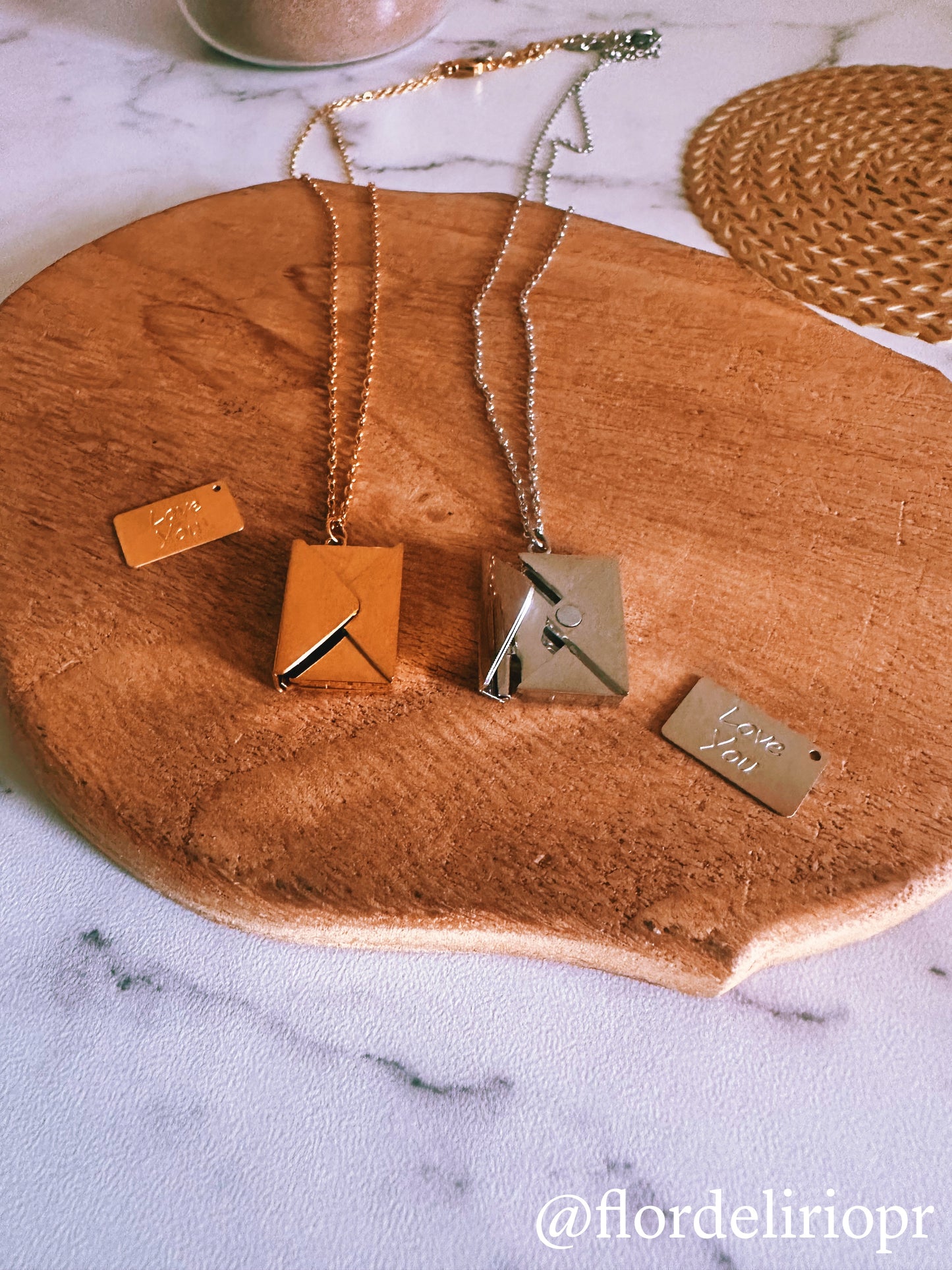 Love letter envelope necklace