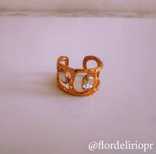 Dos diamantes ring
