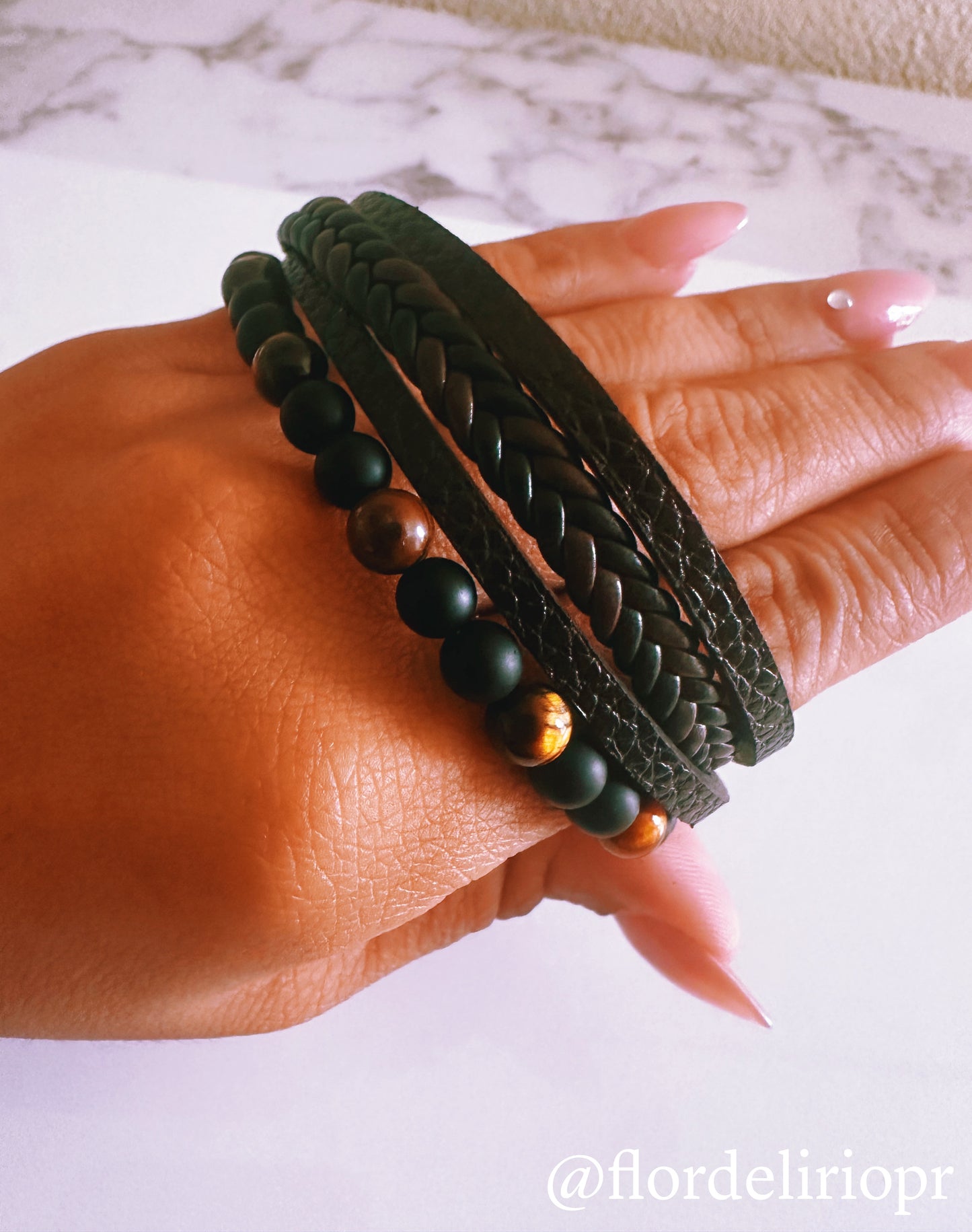 Leather cords bracelet