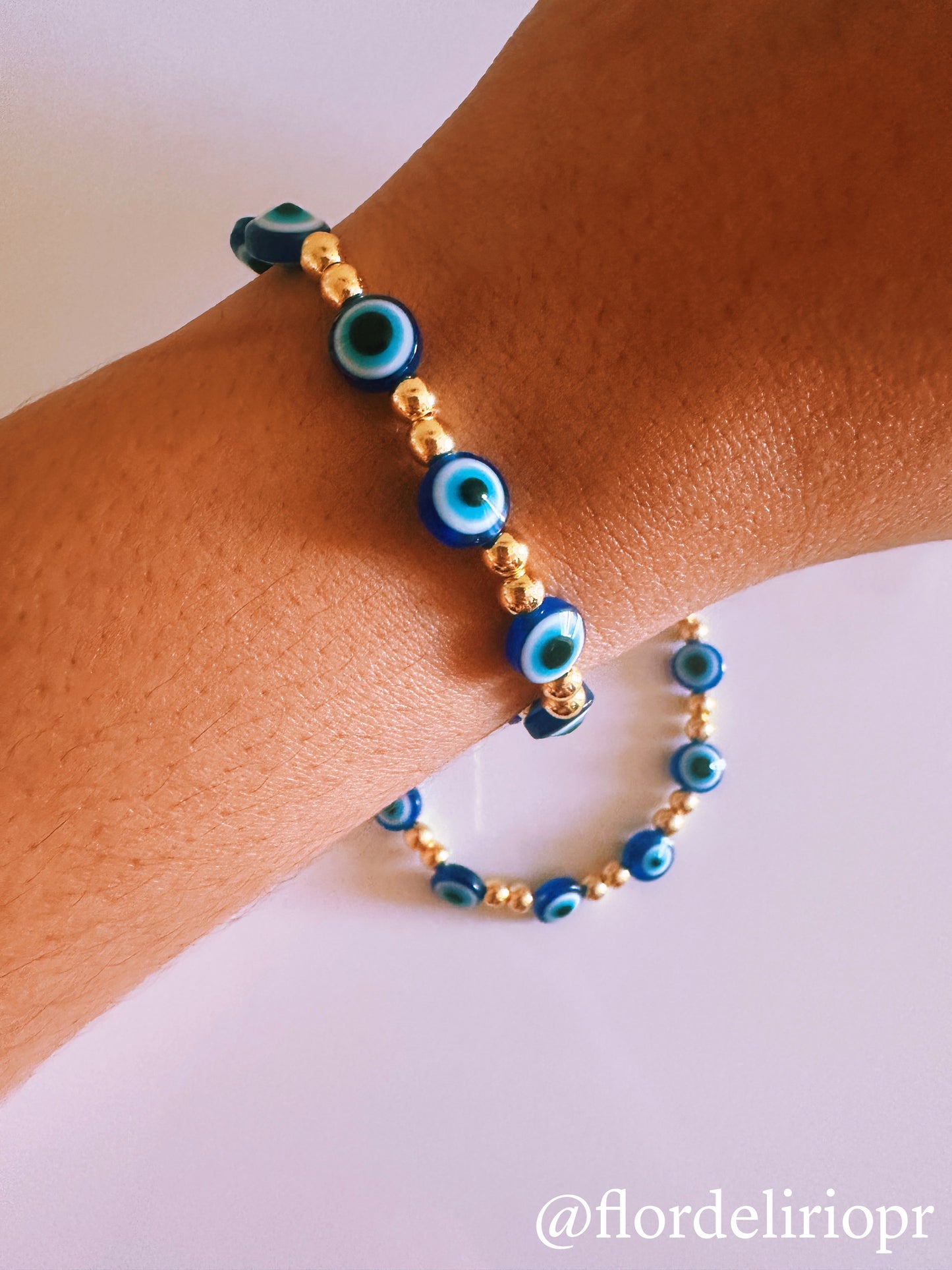 Royal blue evil eye bracelet