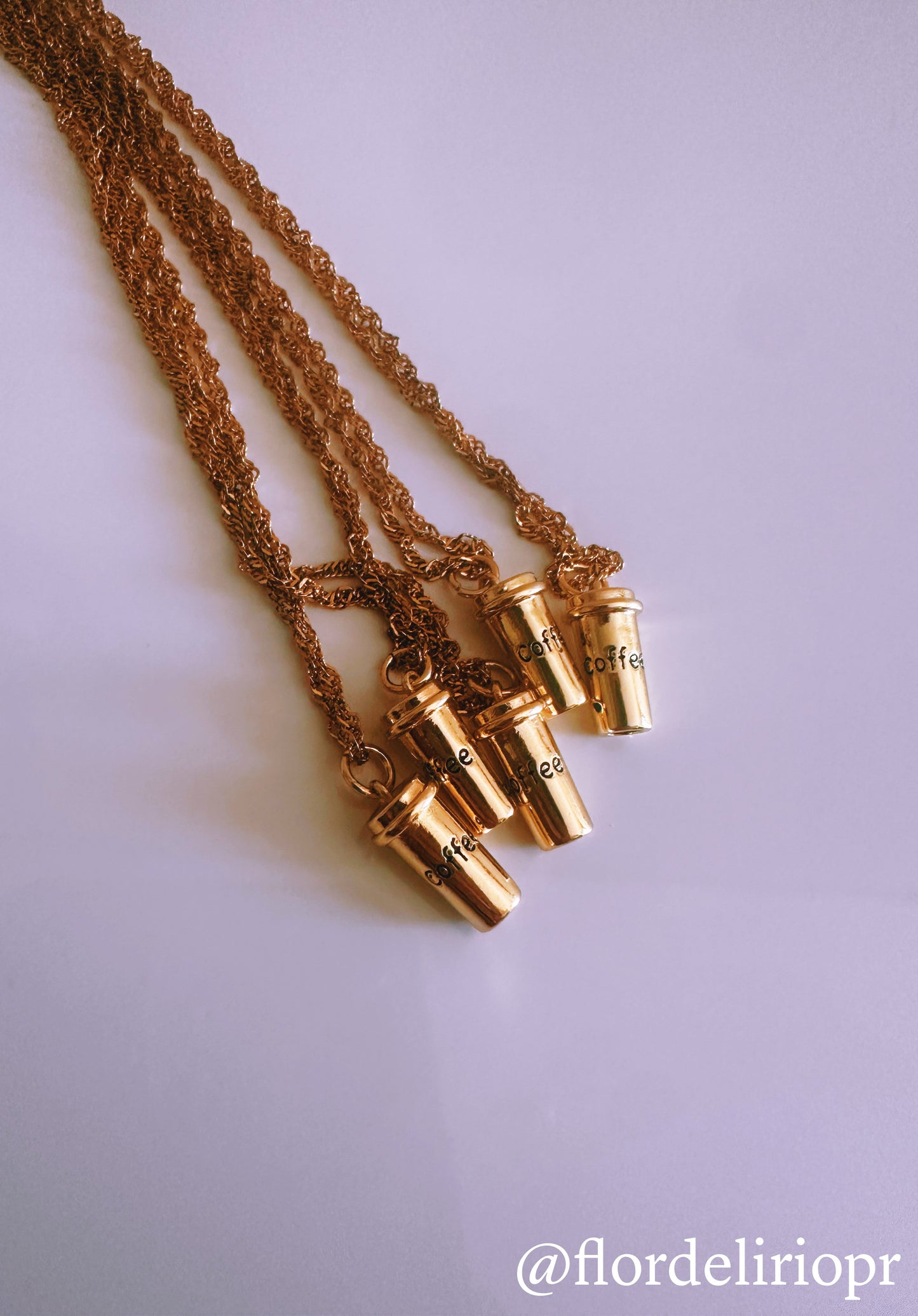 Coffee mug necklace