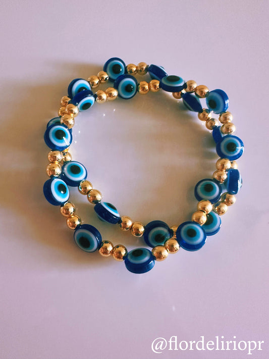 Royal blue evil eye bracelet