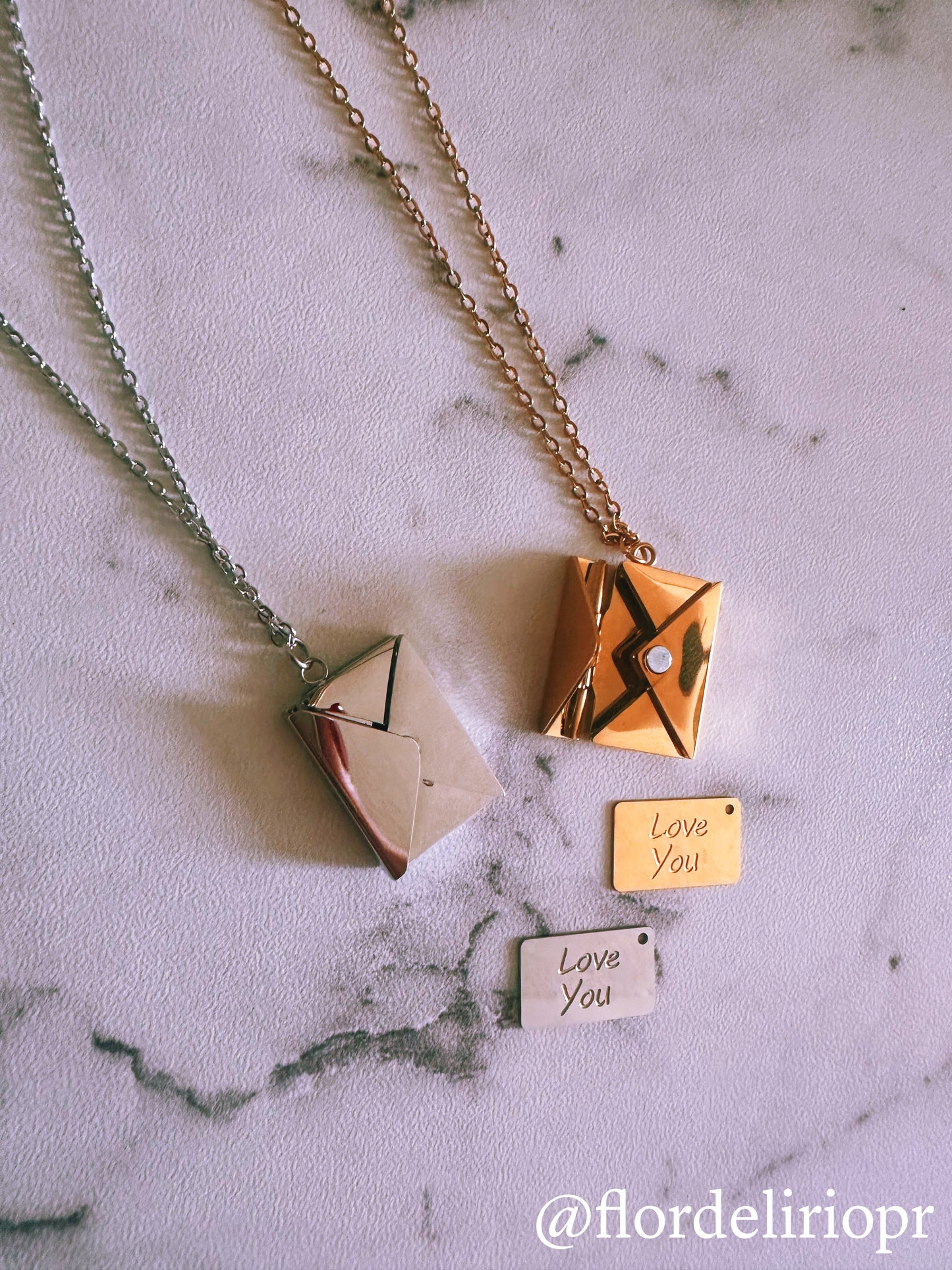 Love letter envelope necklace