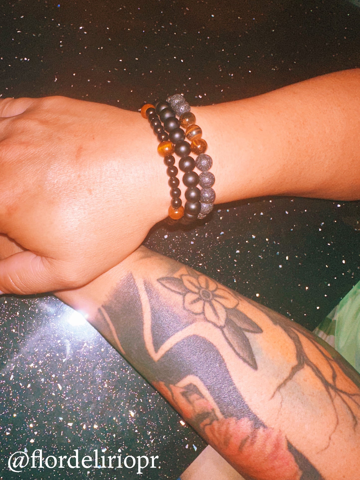 Volcanic stones bracelet