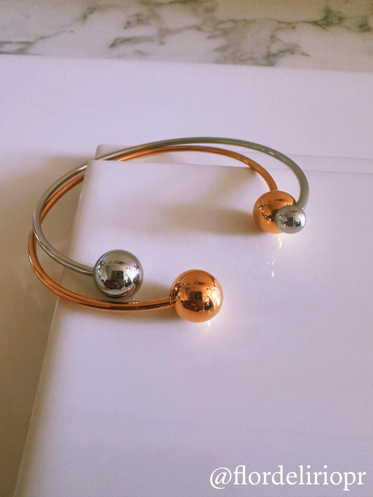 Cuff balls bangle