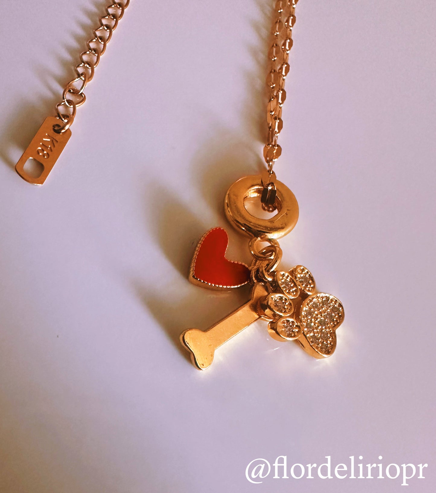 Dog love necklace