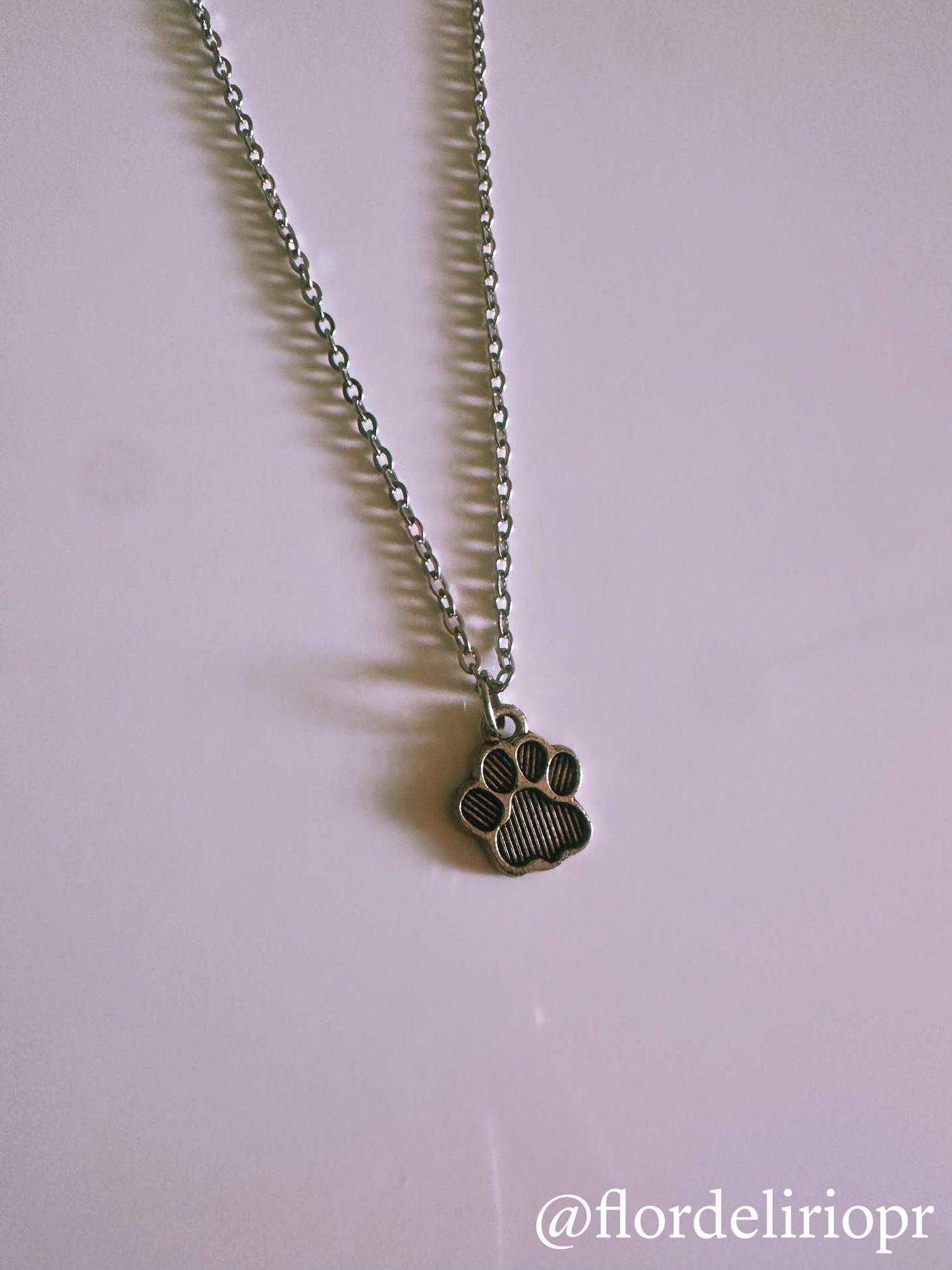 Vintage paw necklace