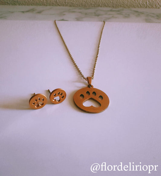 Paw print set