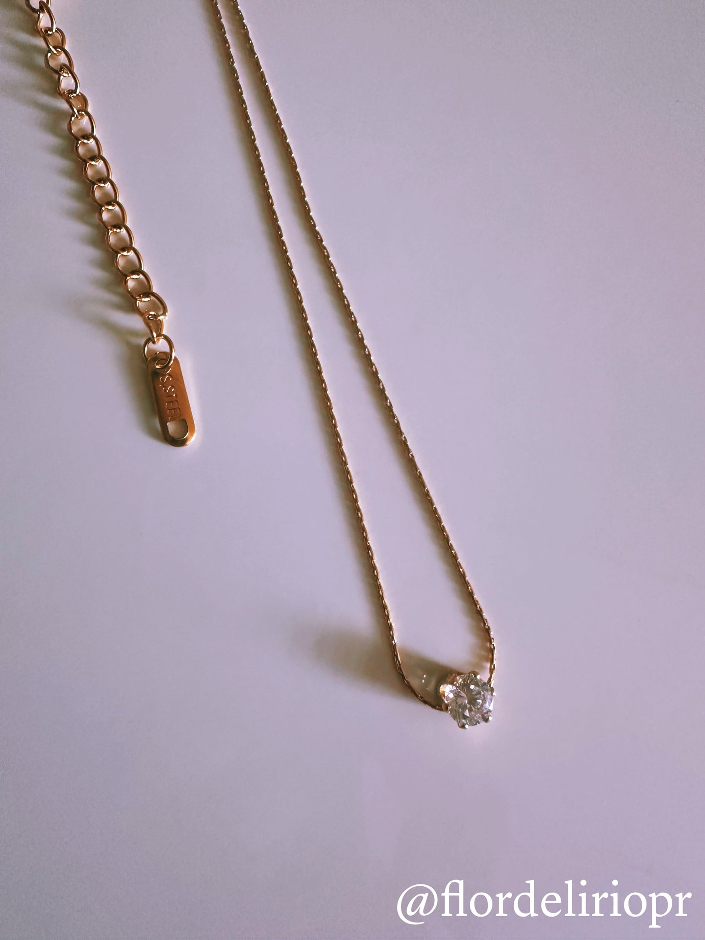 April birthstone necklace
