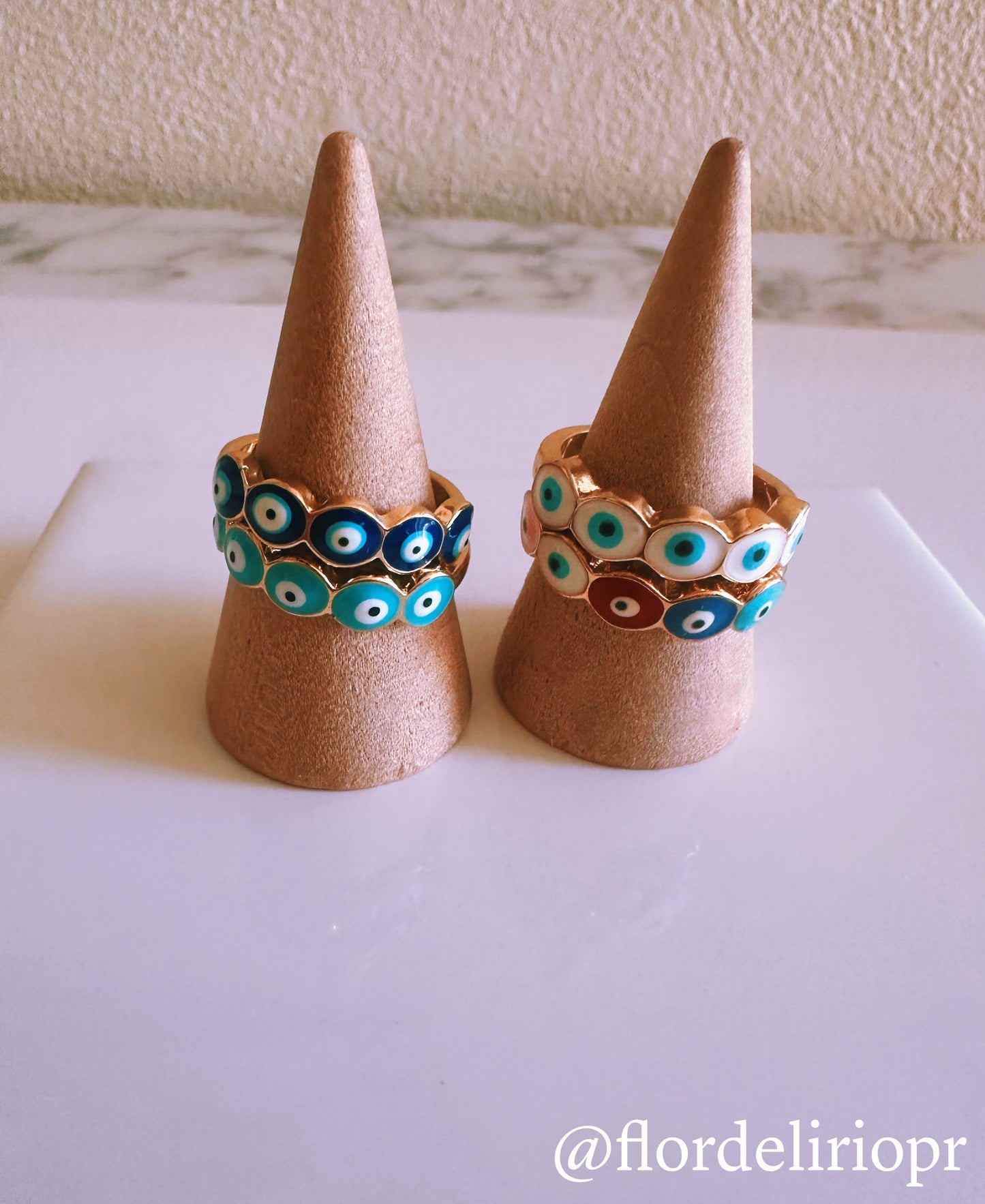 Lot of evil eyes ring
