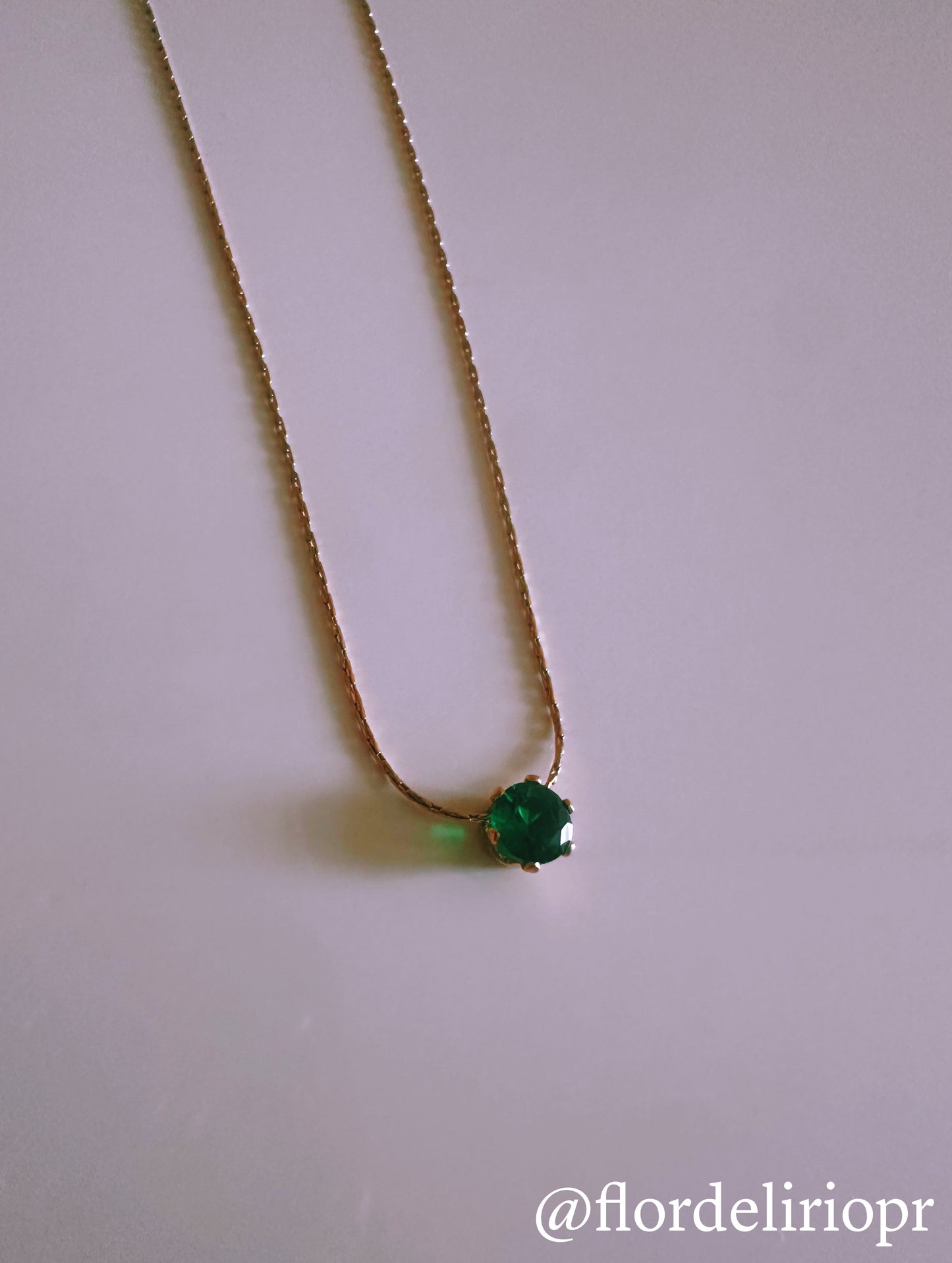 May birthstone necklace