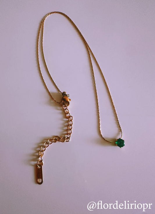 May birthstone necklace