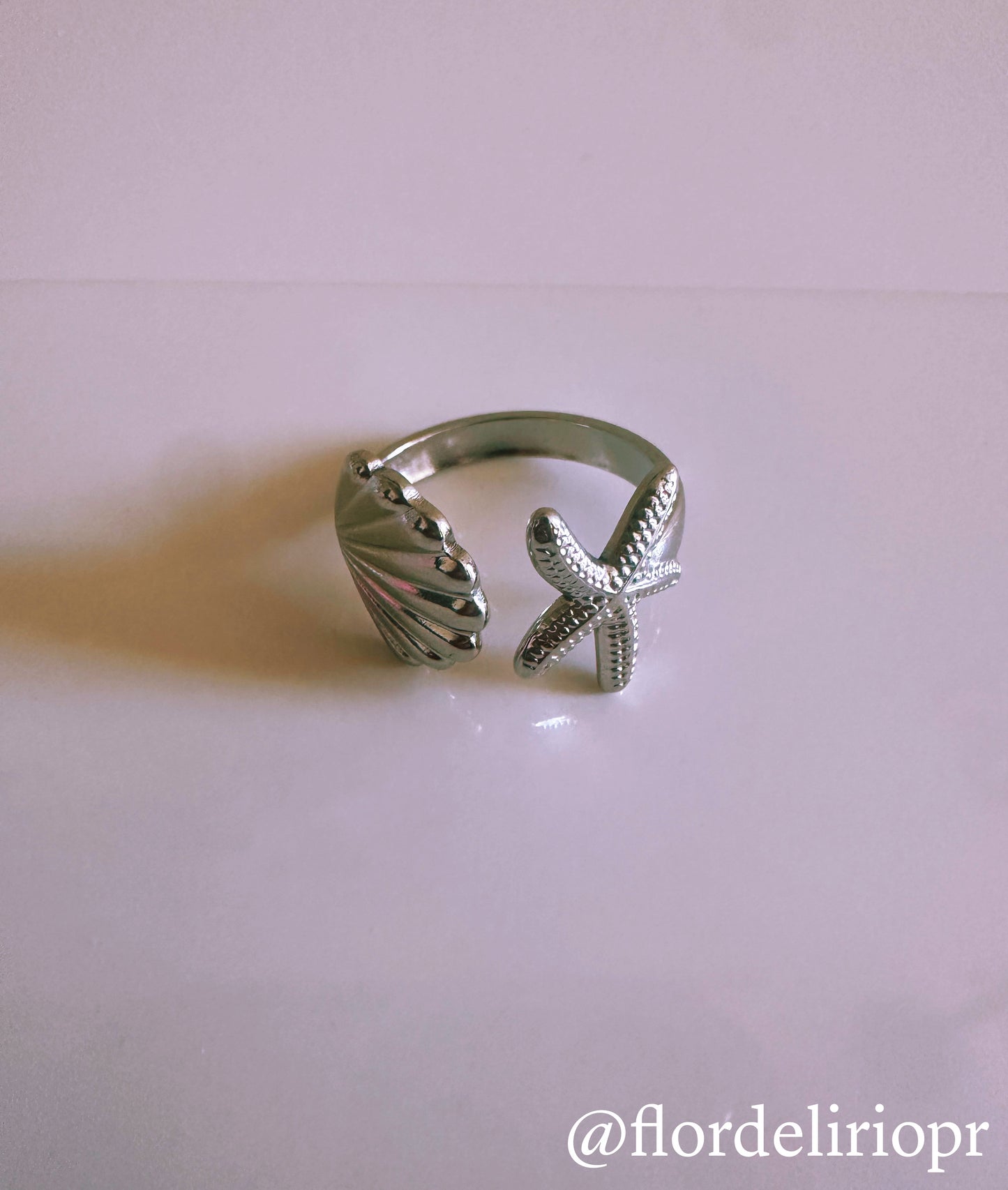 Starfish shell ring 🐚