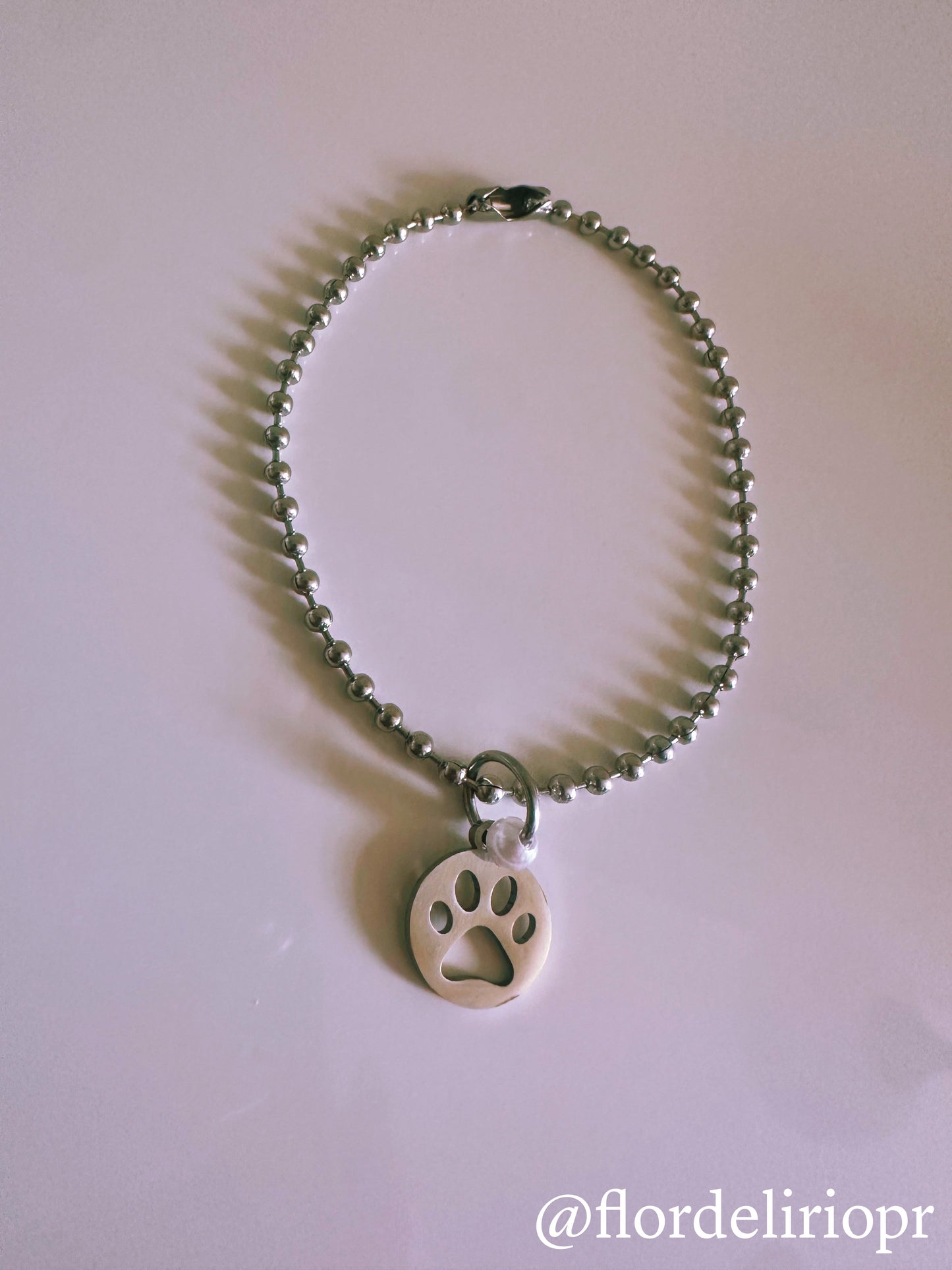 Military chain paw bracelet