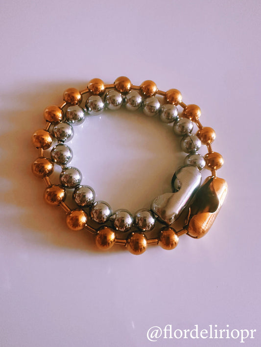 Chunky military bracelet