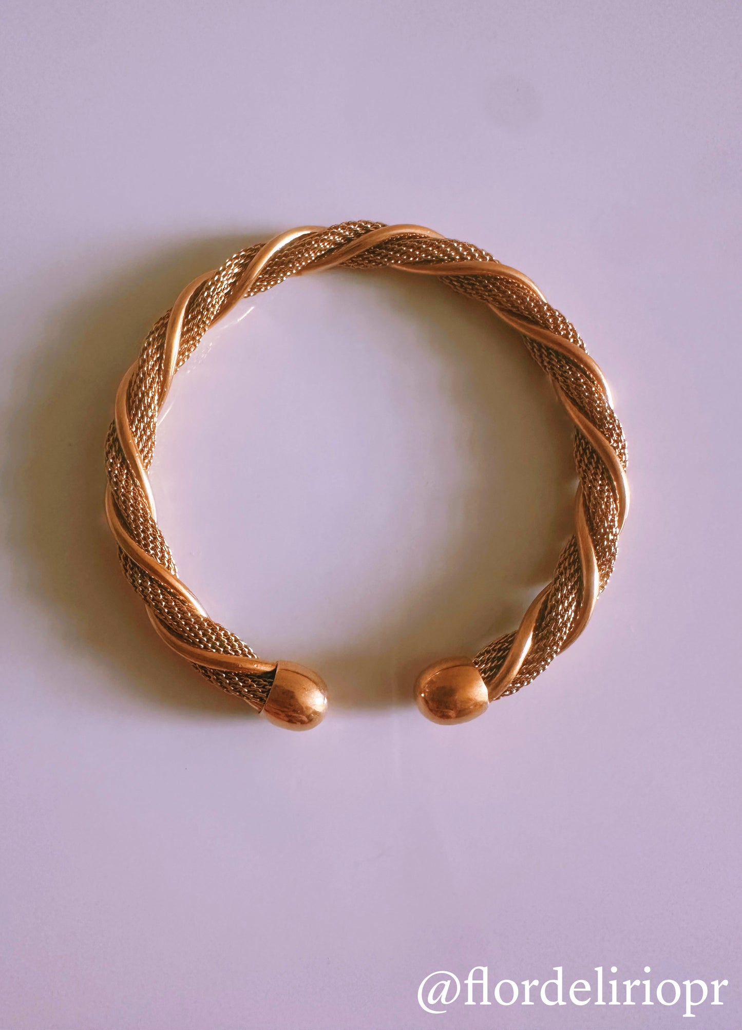 Gold twisted cuff