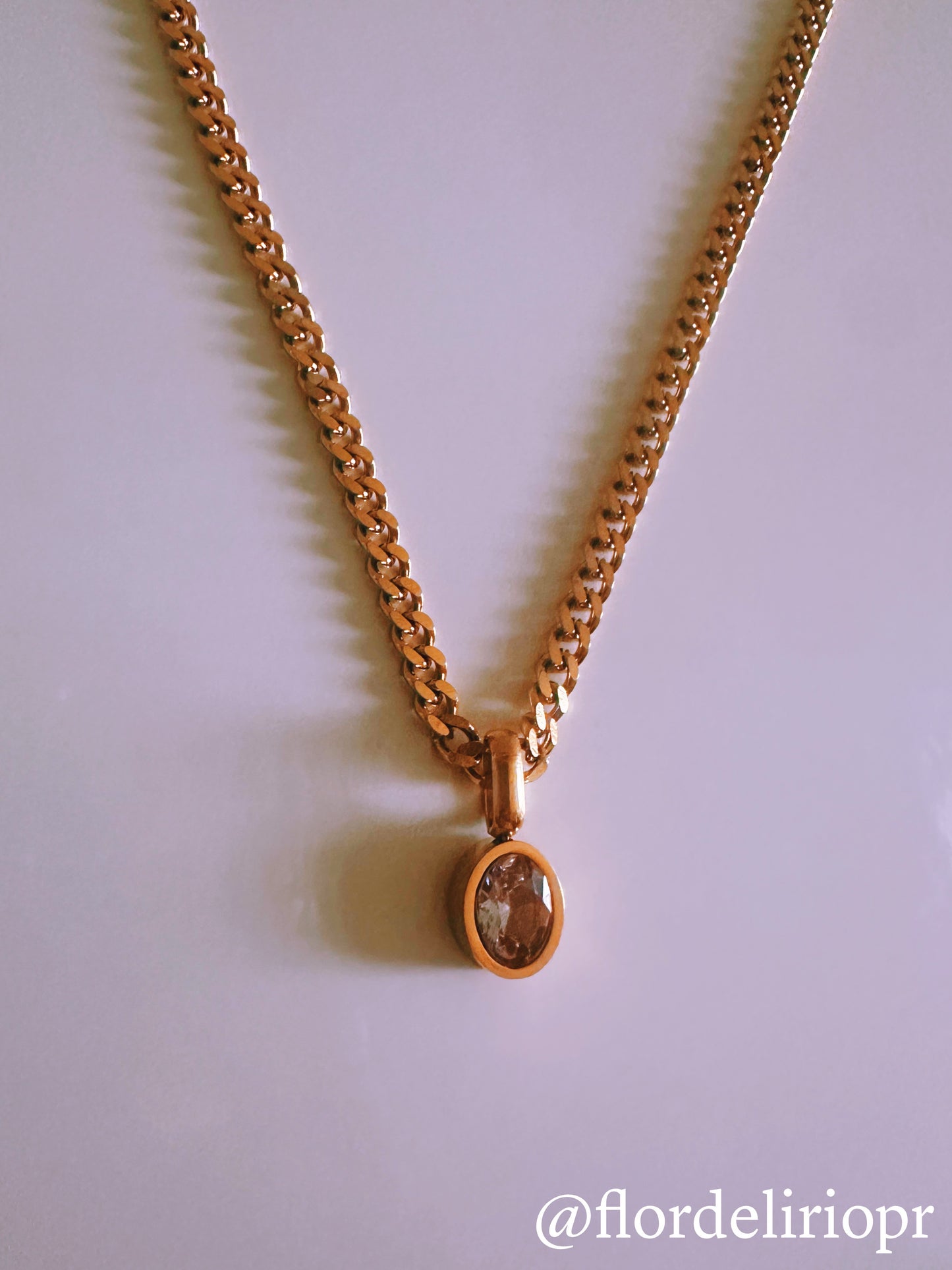 Crystal drop necklace