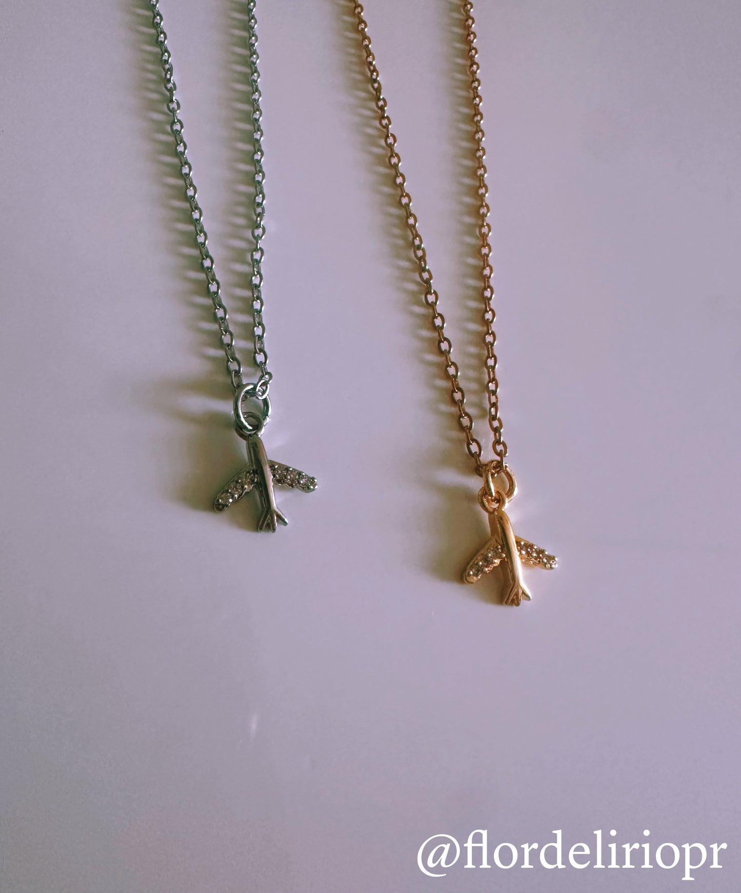 Mini airplane necklace