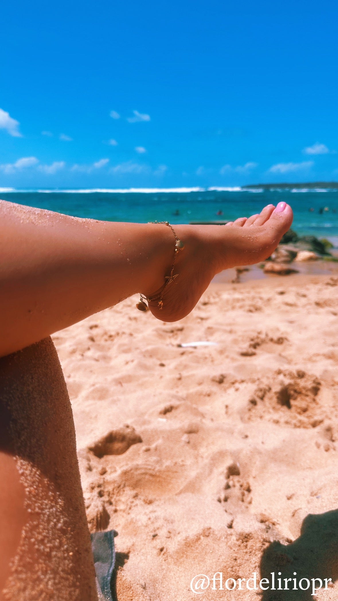 Beach lover anklet