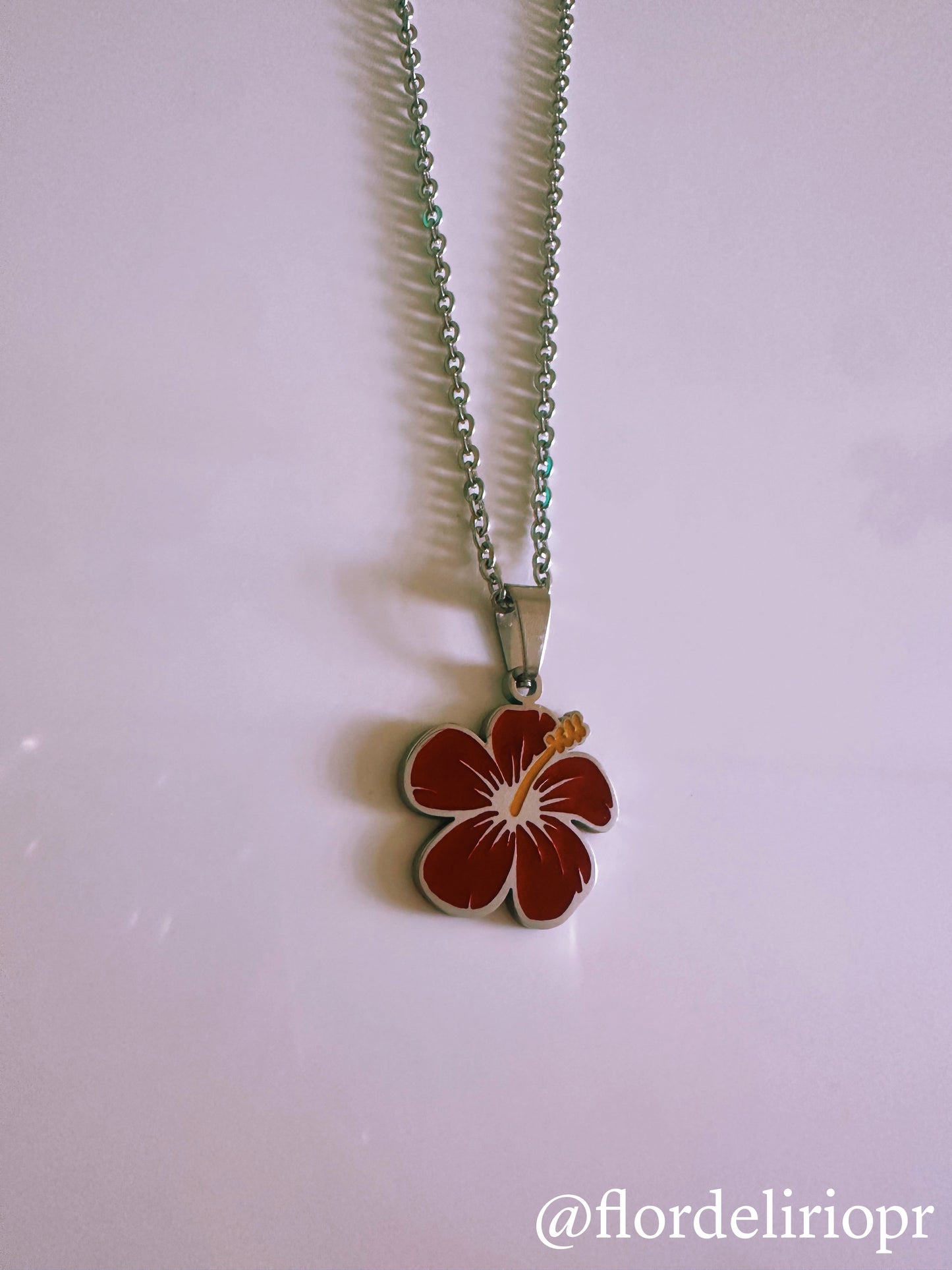 Red Flor de Maga necklace