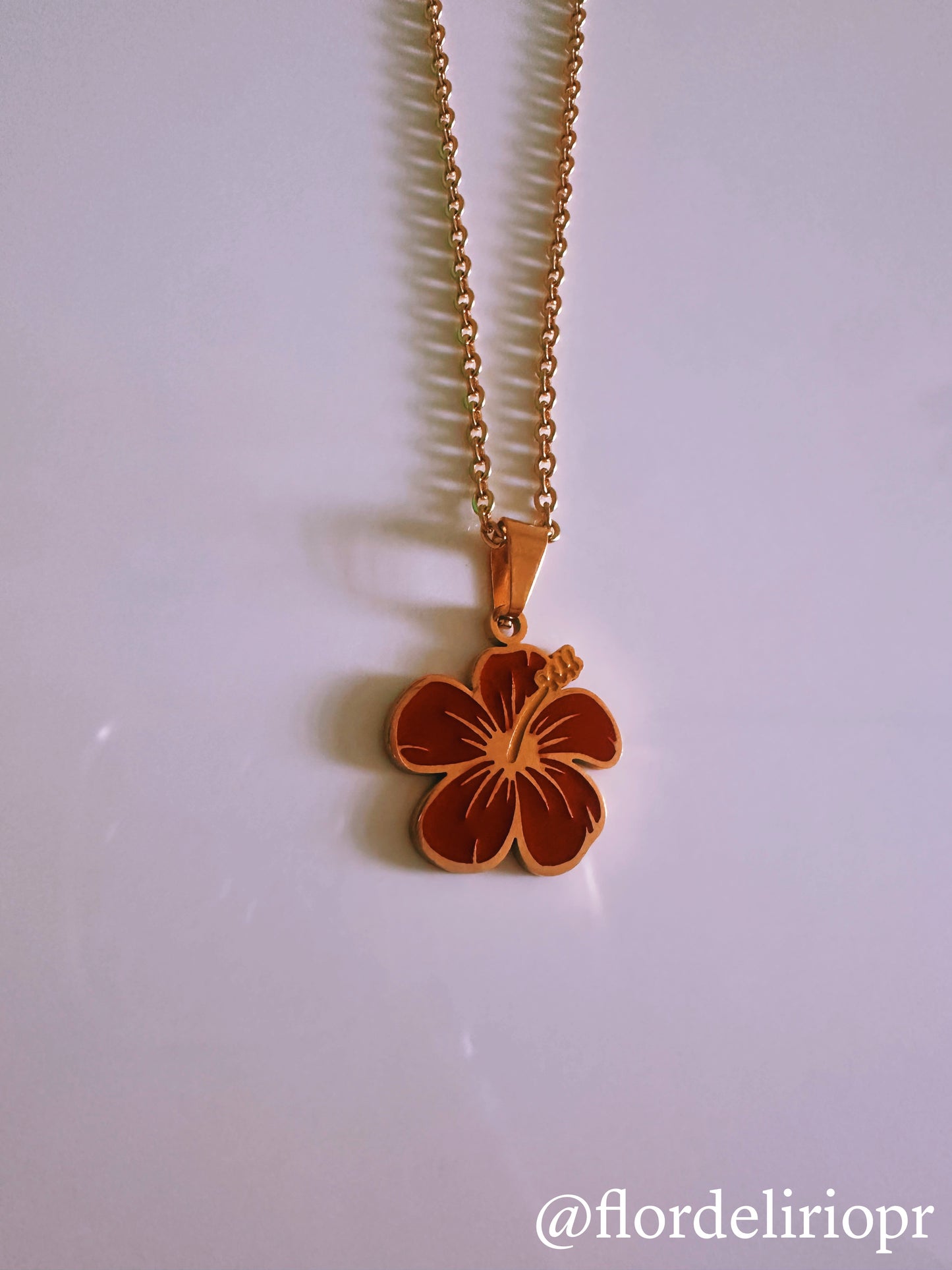 Red Flor de Maga necklace