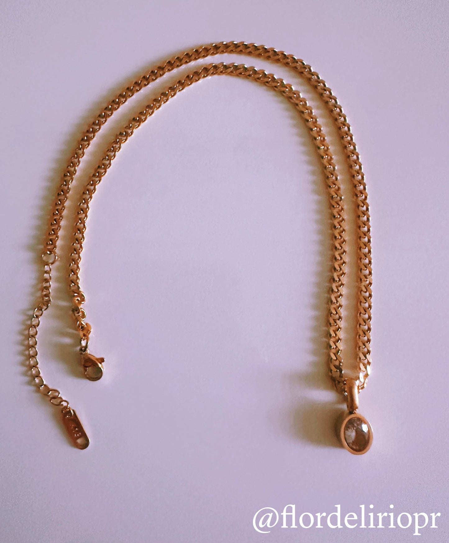 Crystal drop necklace